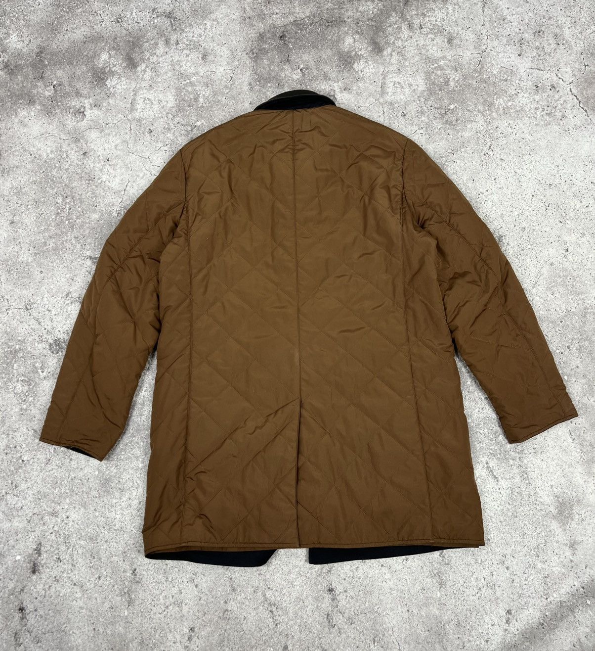 Corneliani Corneliani Reversible Coat Jacket Brown Blue Size US L / EU 52-54 / 3 - 9 Thumbnail