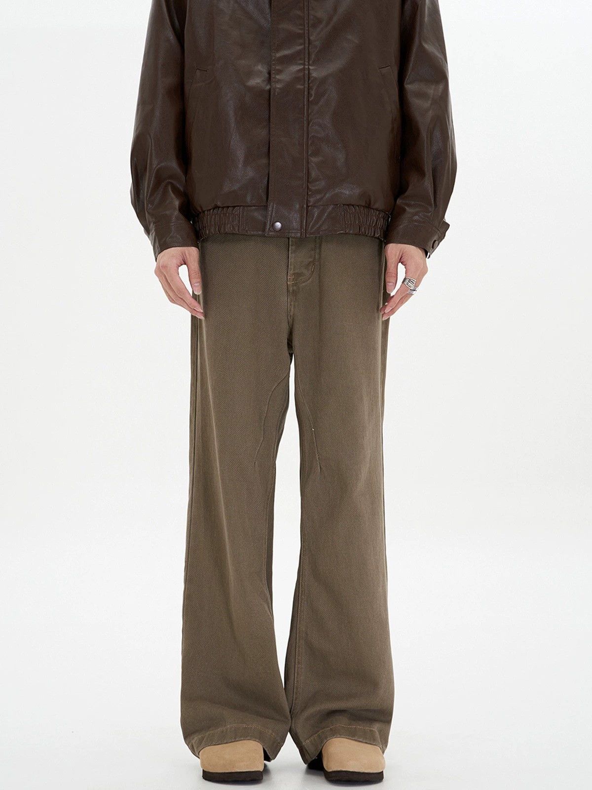 Jean Retro versatile Maillard men's straight brown jeans Size US 32 / EU 48 - 1 Thumbnail