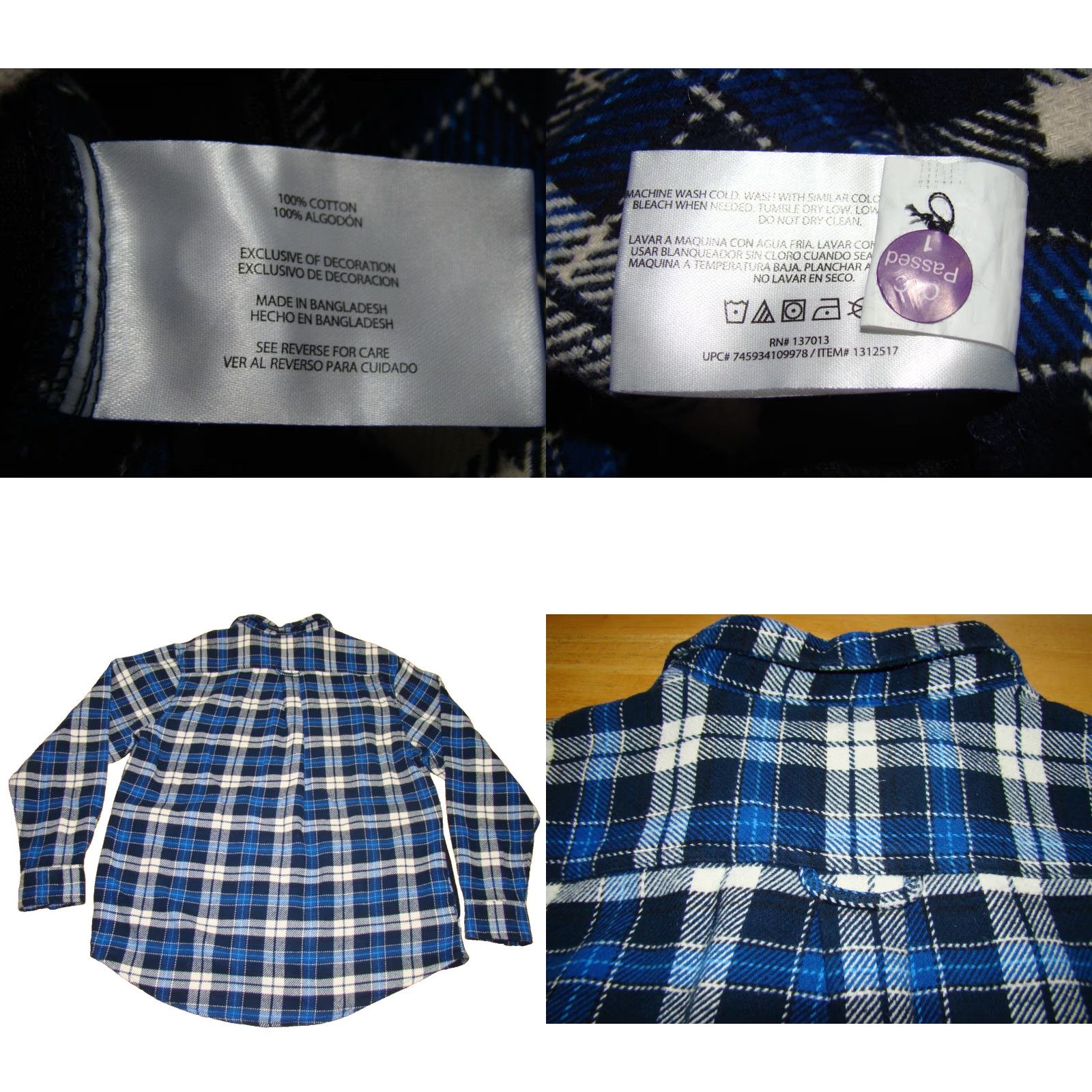 Orvis Orvis Shirt Mens Medium Heavy Weight Blue Plaid Flannel Button Long Sleeve NWT Size US M / EU 48-50 / 2 - 8 Thumbnail