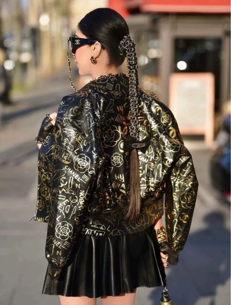 Chanel Chanel Neon graffiti leather jacket 2503-Nextarrow Size XXS / US 00 / IT 34 - 8 Thumbnail