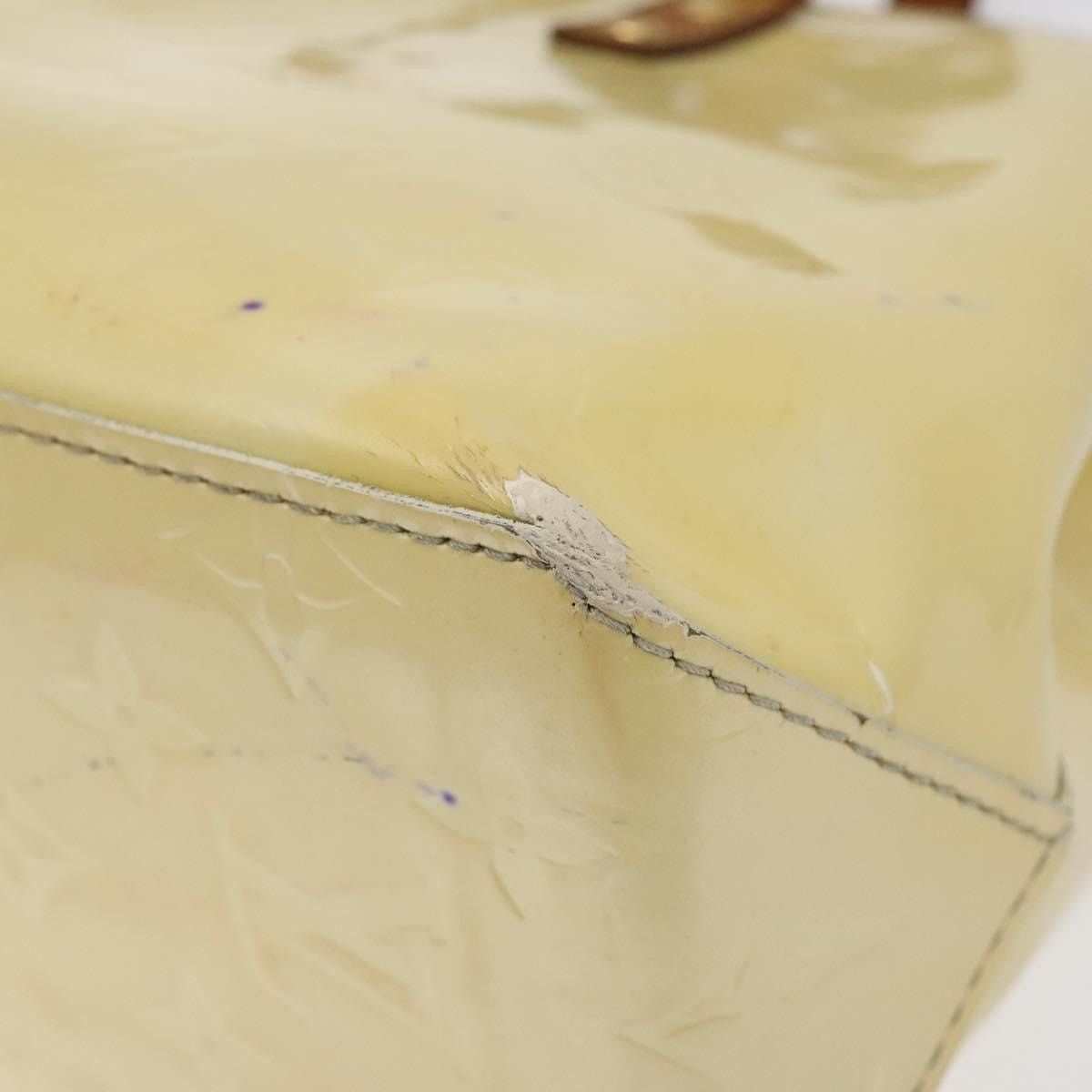 Louis Vuitton LOUIS VUITTON Monogram Vernis Reade PM Hand Bag Perle M91336 Size ONE SIZE - 16 Thumbnail