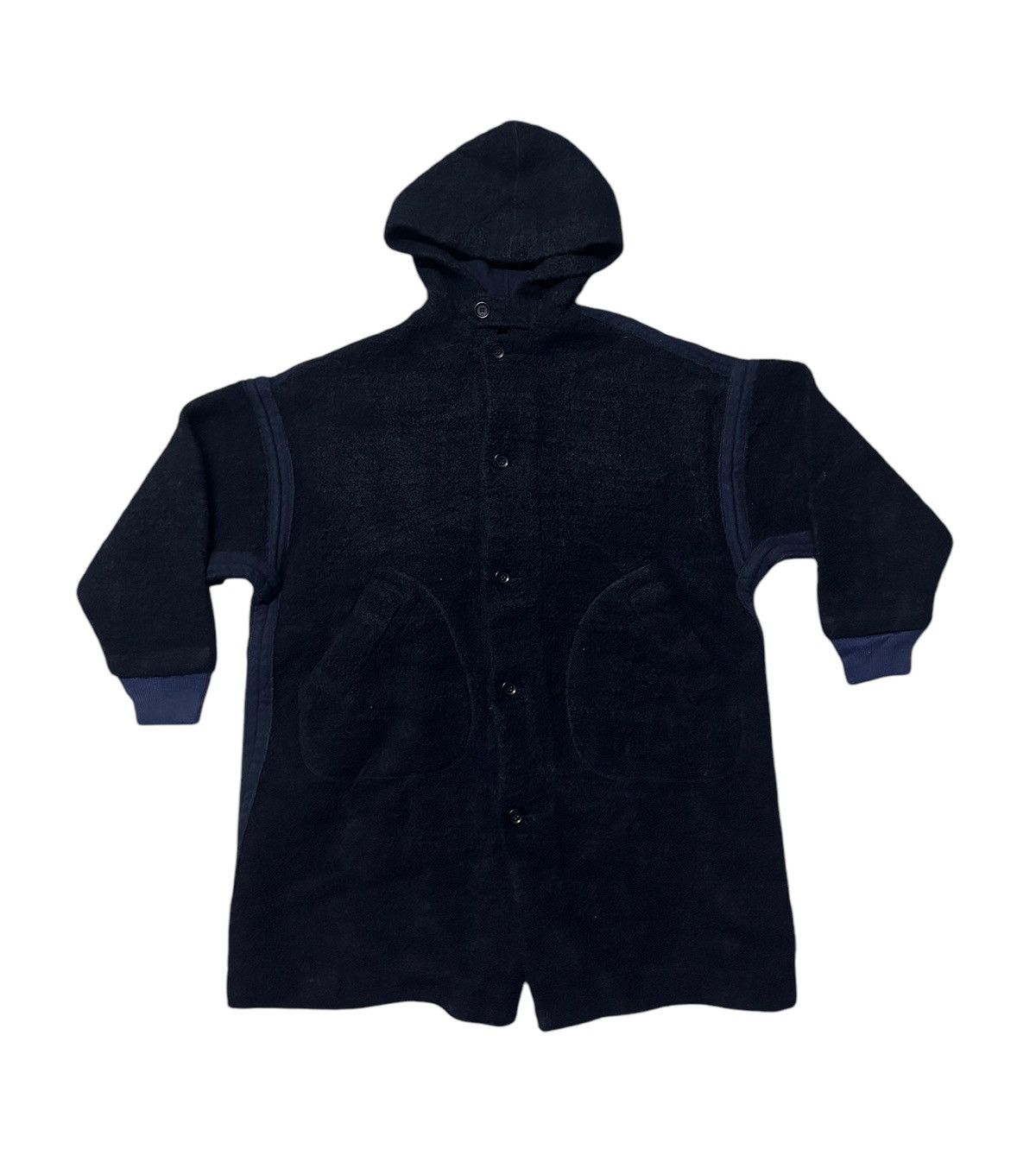 45rpm 45rpm boa jacket hooded dark blue indigo coat Size US XL / EU 56 / 4 - 1 Thumbnail