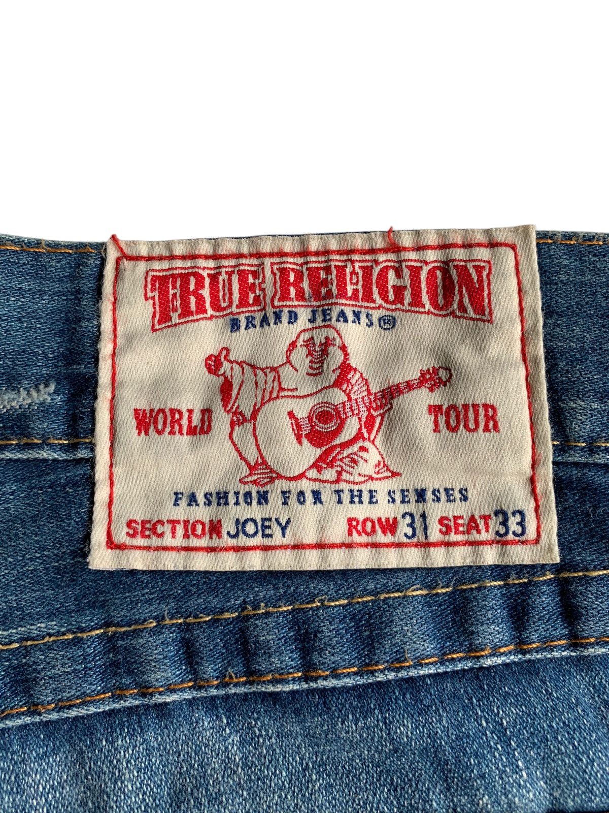 Japanese Brand FLARE 💥 TRUE RELIGION MADE IN USA PUNK STYLE DENIM JEANS Size US 34 / EU 50 - 13 Thumbnail