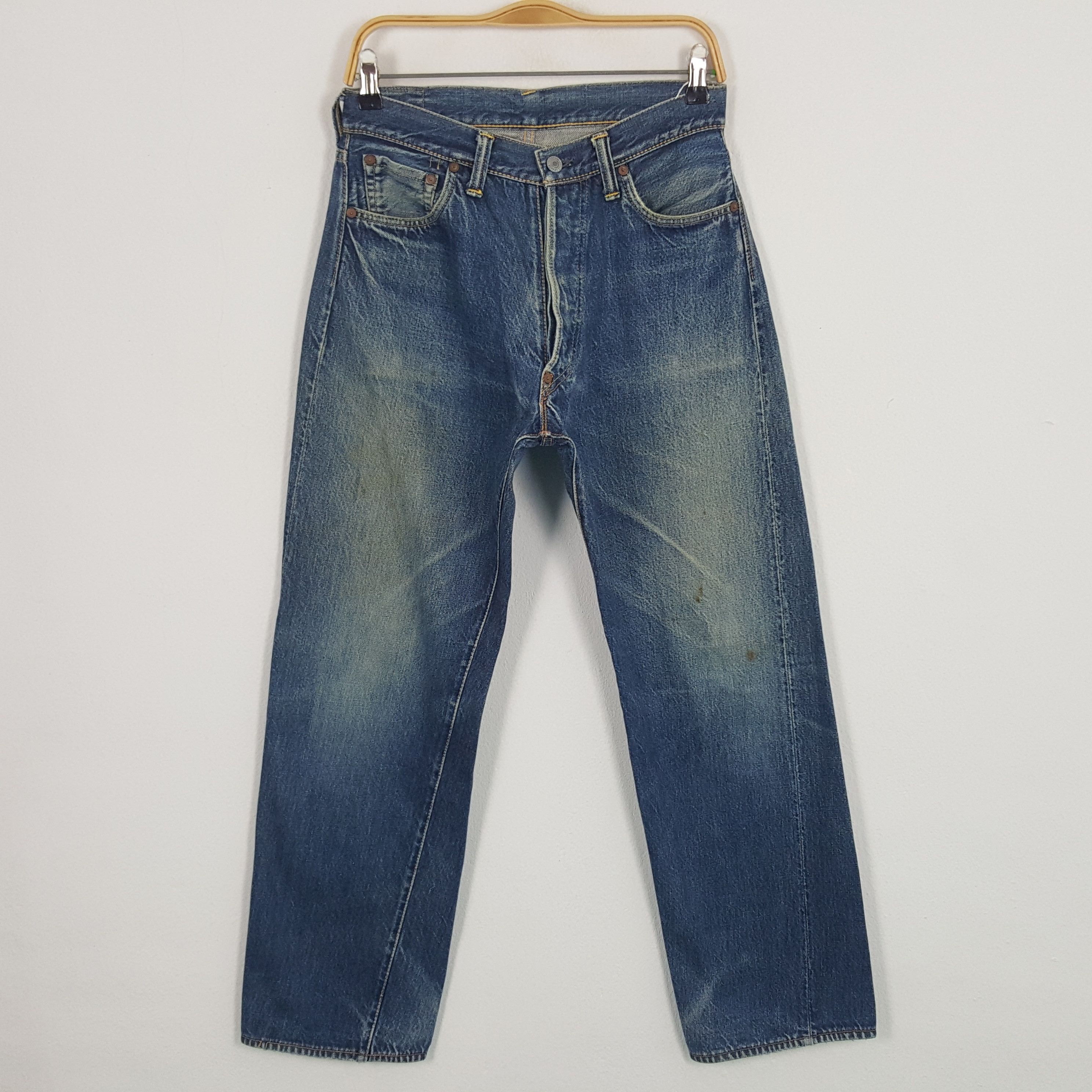 Evisu × Vintage Vintage Evisu Japan Custom Daicock Art Denim Jeans Size US 28 / EU 44 - 4 Thumbnail