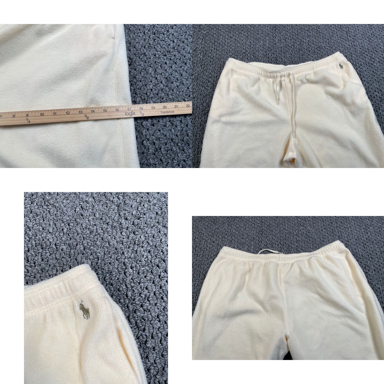 Polo Ralph Lauren Polo Ralph Lauren Snowflake Pattern Fleece Sweatpants Women's 2XL Ivory Size 40" / US 18 - 8 Thumbnail