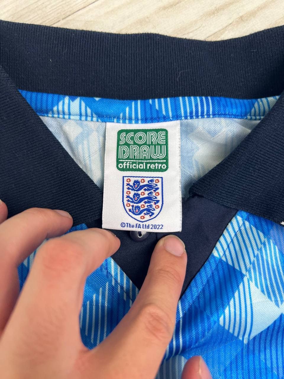 Other Score Draw England 1990 1992 Retro Third Shirt Soccer Jersey Size US S / EU 44-46 / 1 - 6 Thumbnail