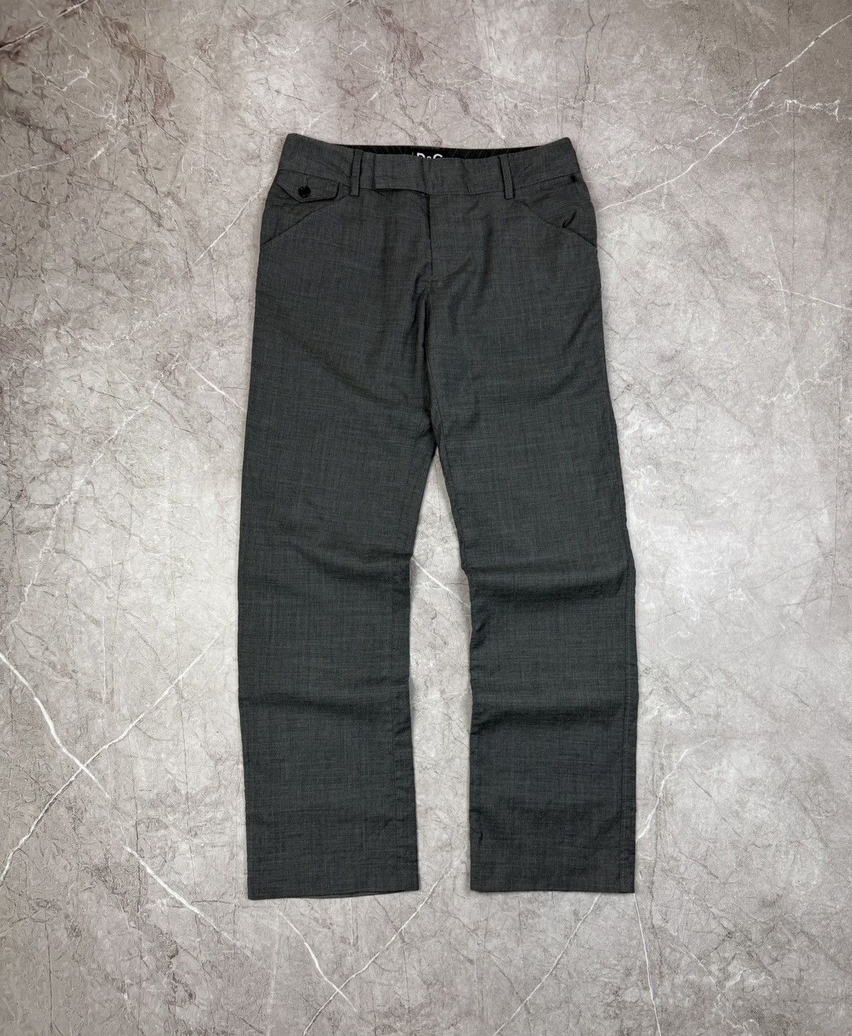 Dolce & Gabbana DOLCE&GABBANA PANTS WOOL GREY Size US 34 / EU 50 - 1 Thumbnail