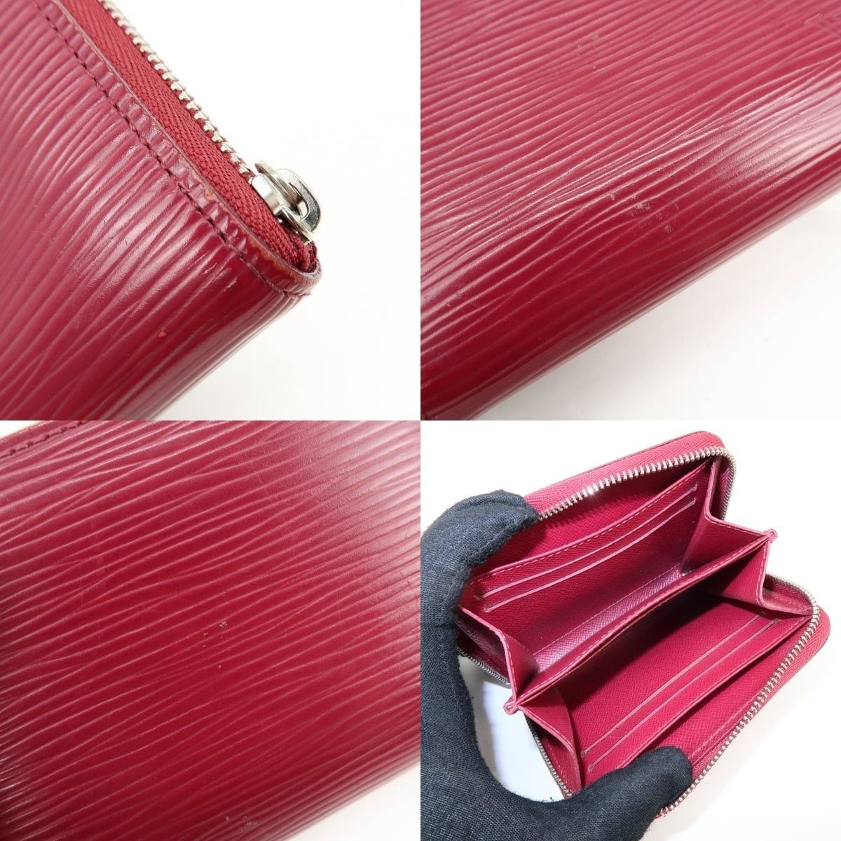 Louis Vuitton Louis Vuitton Epi Zippy Coin Purse Leather Coin Purse Red Size ONE SIZE - 6 Thumbnail