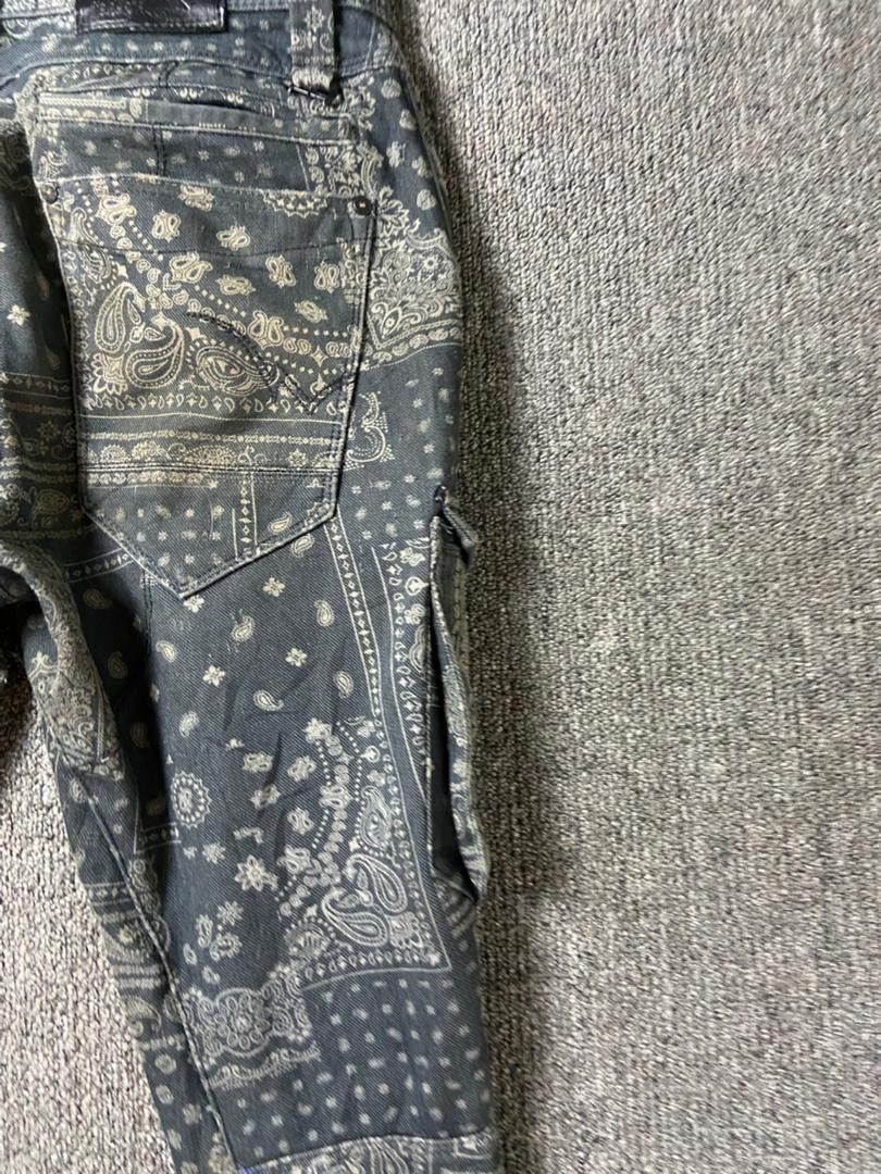 Japanese Brand Fieldcore Cargo Pants with Bandana Pattern (198) Size US 32 / EU 48 - 4 Thumbnail