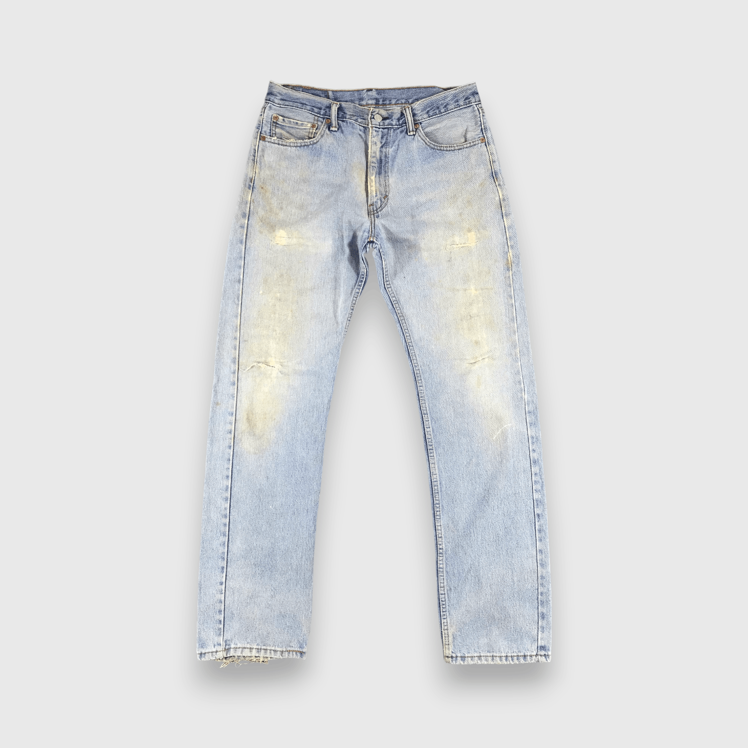 Levi's Levis 505 Vintage Jeans Light Wash Distressed Denim-J957 Size US 34 / EU 50 - 1 Thumbnail