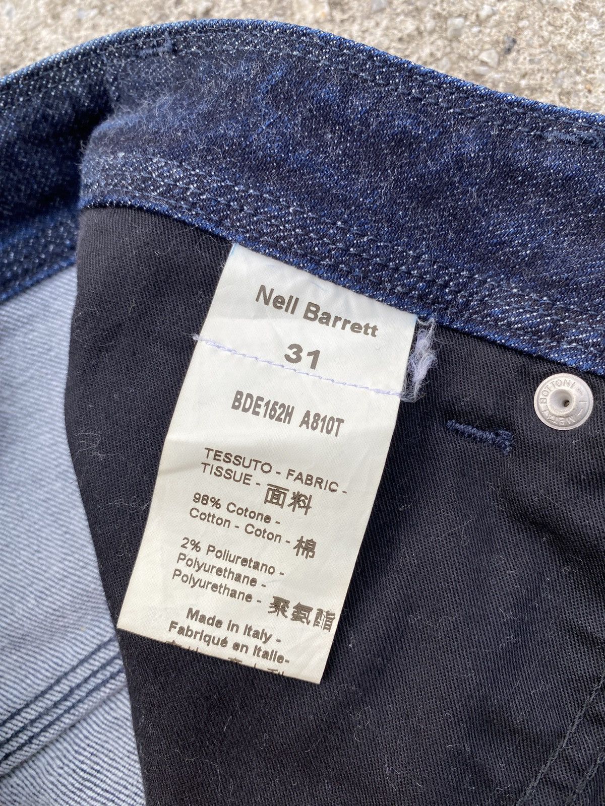 Neil Barrett 2000s - Neil Barrett Cropped Skinny Fit Denim Size US 31 - 12 Thumbnail