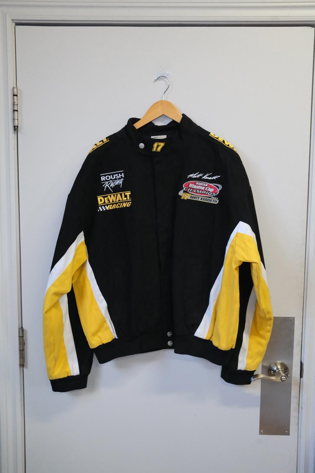 Vintage 03' Matt Kenseth Dewalt Nascar Racing Jacket Size XL / US 12-14 / IT 48-50 - 1 Thumbnail