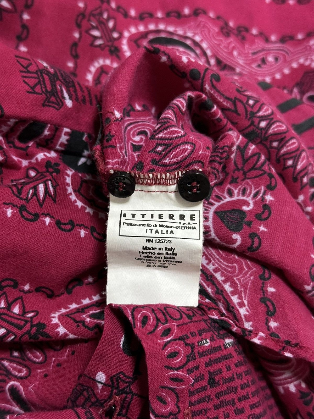 John Galliano JOHN GALLIANO Newspaper Print Paisley Shirt Size L / US 10 / IT 46 - 6 Thumbnail