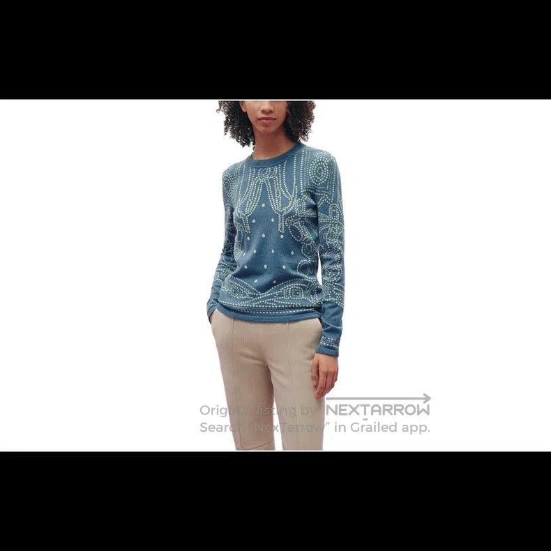 Hermes Hermes Navy Knit Top Size XXS / US 00 / IT 34 - 8 Thumbnail