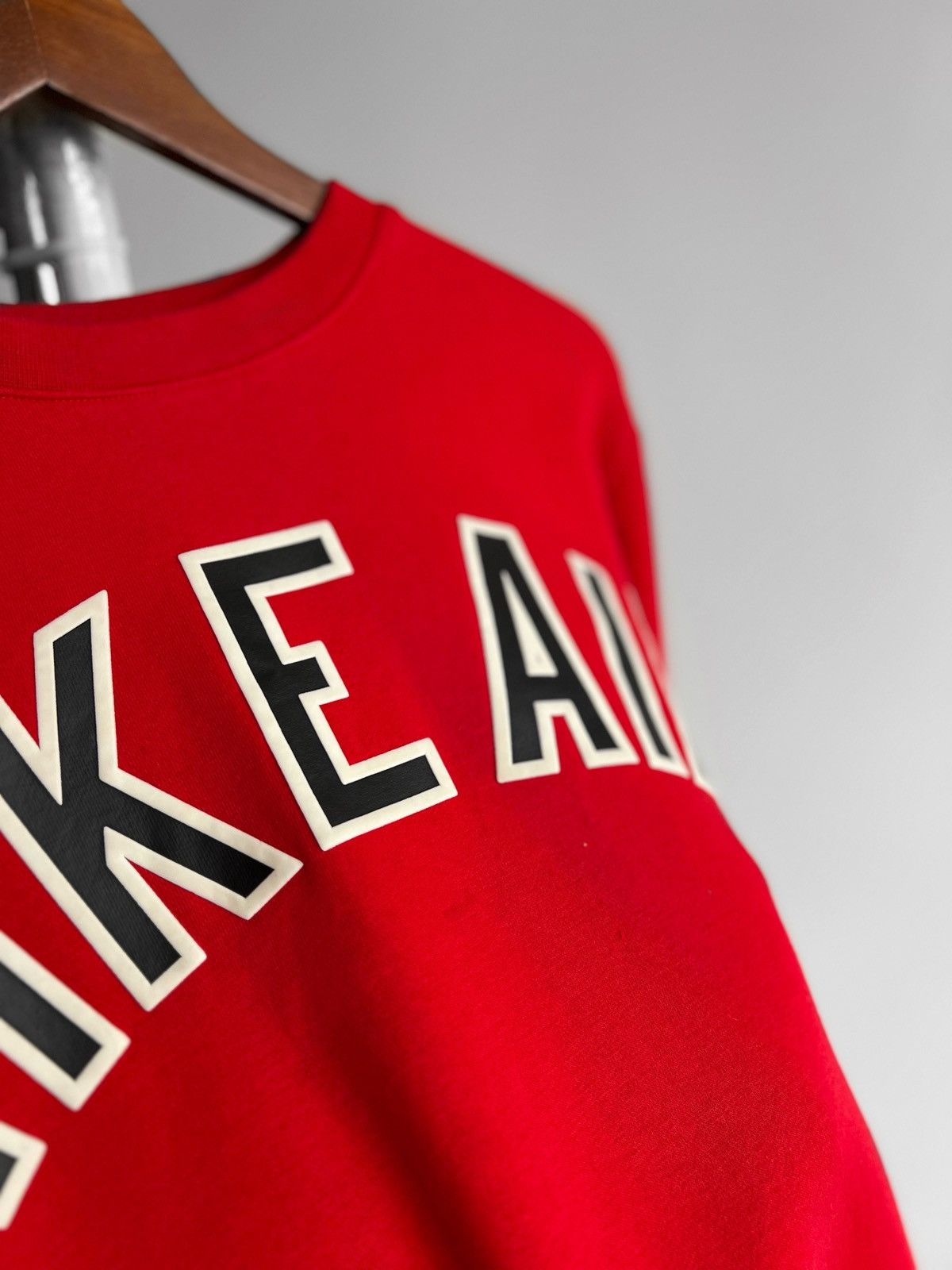 Nike Nike Air NSW Mens Red Long Sleeve Sweatshirt Center Logo Size US S / EU 44-46 / 1 - 8 Thumbnail