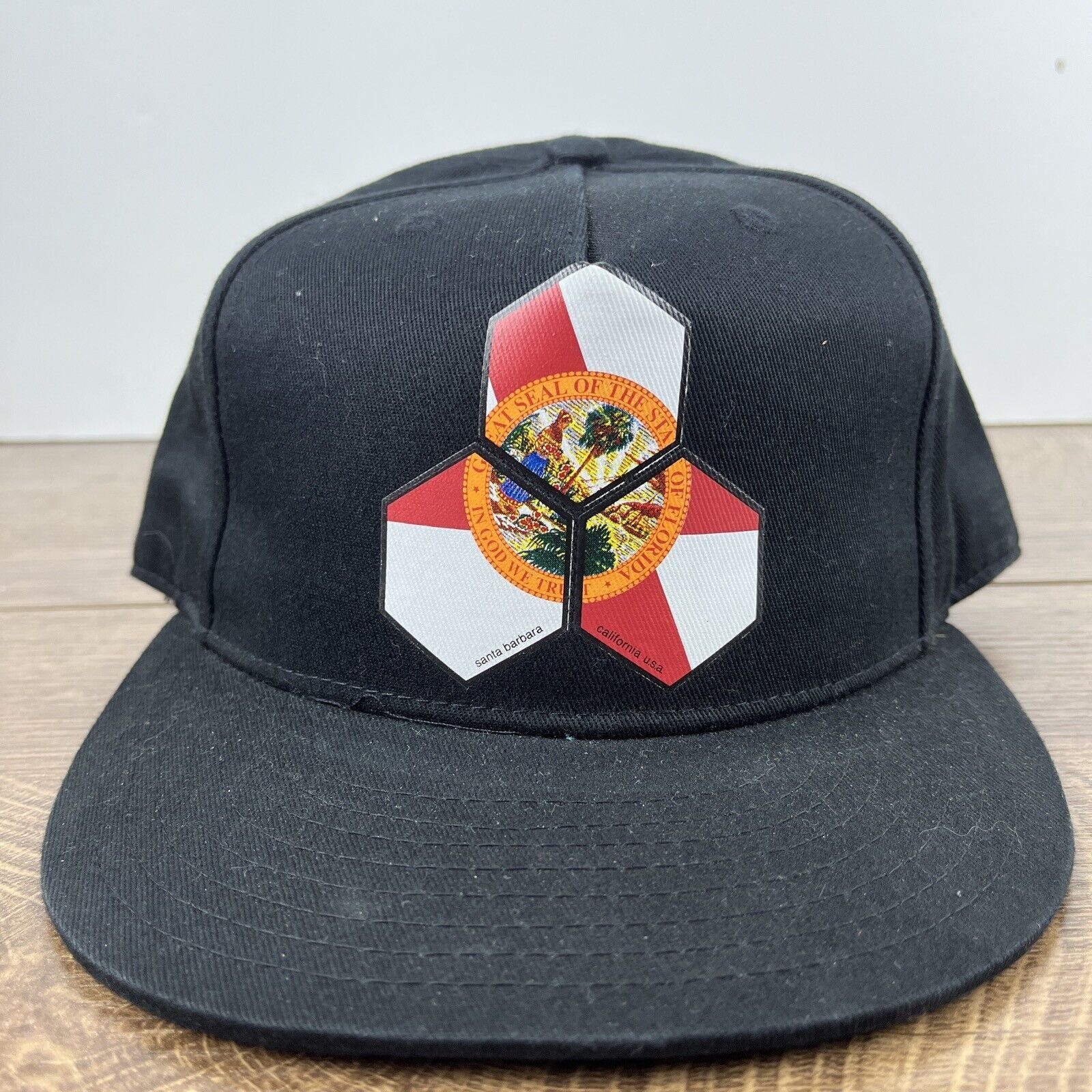 Other Florida Hat Seal of State Black Hat Snapback Adjustable Adul Size ONE SIZE - 4 Thumbnail