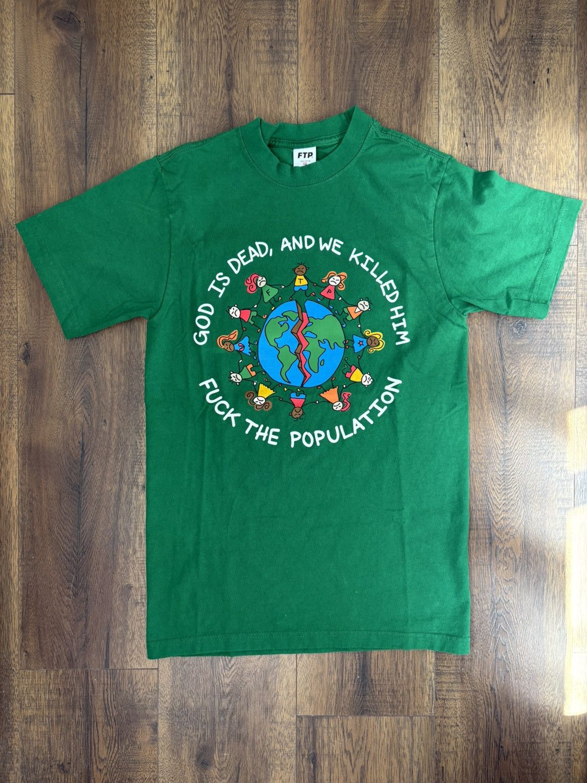 Fuck The Population God is Dead Tee shirt Size US S / EU 44-46 / 1 - 1 Thumbnail