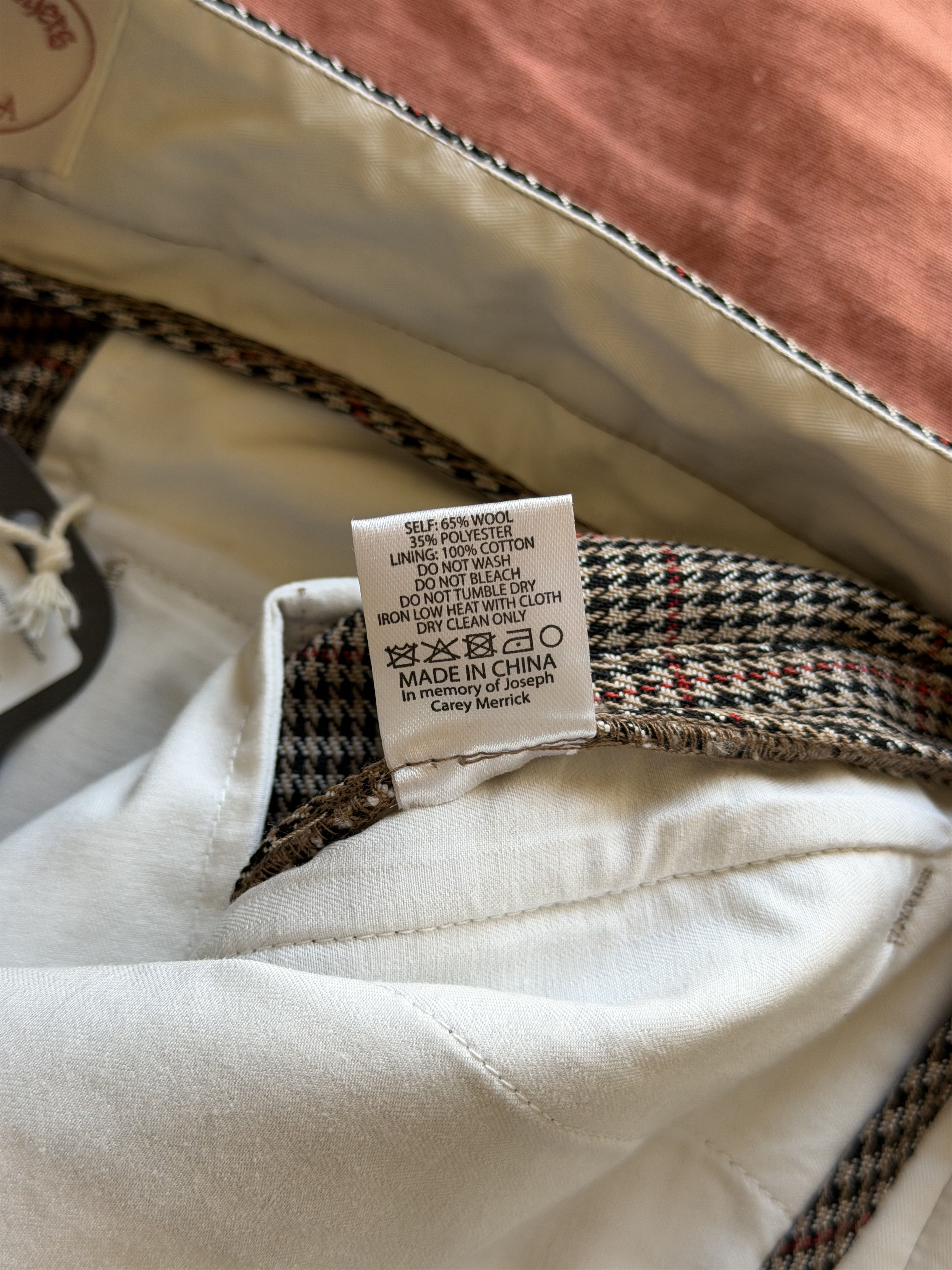 Brain Dead Brain Dead Brooks Brothers Houndstooth Pleated Shorts in Tan Size US 30 / EU 46 - 8 Thumbnail