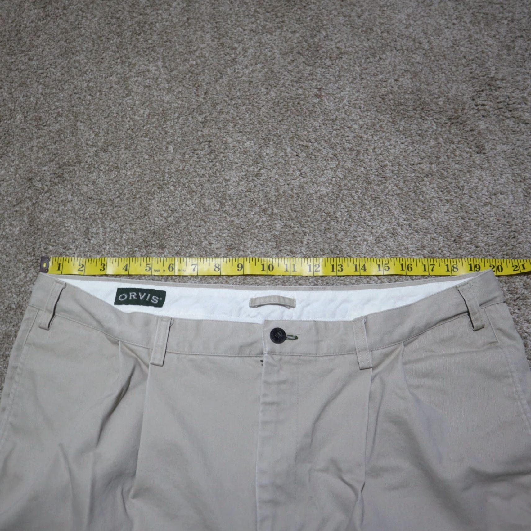 Orvis Orvis Pants Capri Women Beige 40 Casual Outdoor Pockets Inseam 18 Regular Size 40 Pant Bermuda Shorts Nylon Chambray Size 27" / US 4 / IT 40 - 6 Thumbnail