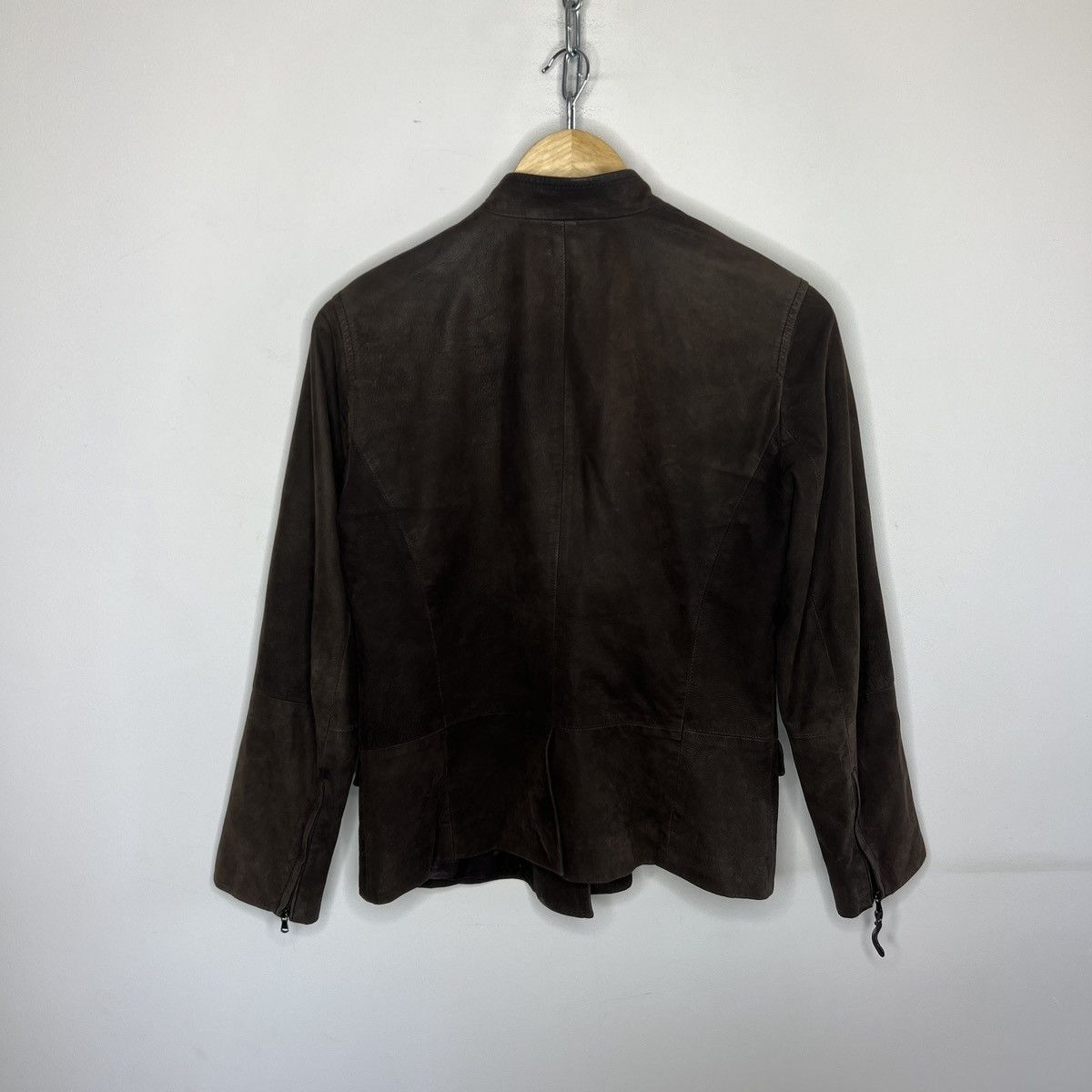 Max Mara Max Mara Blazer Leather Jacket Women Brown Size M Size M / US 6-8 / IT 42-44 - 7 Thumbnail