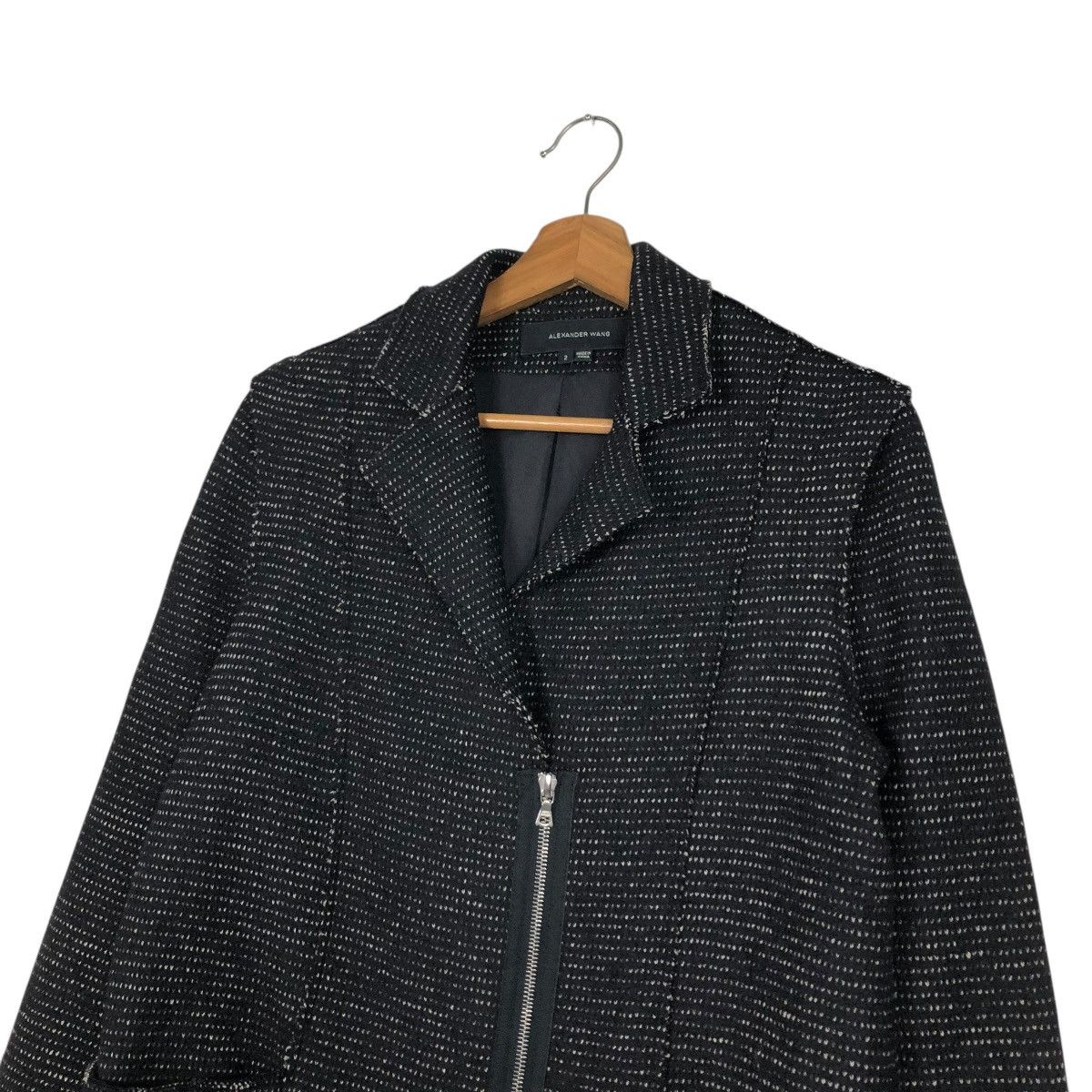 Alexander Wang 🔥ASYMETRICAL ZIPPER WOOL BOMBER JACKET ALEXANDER WANG Size US M / EU 48-50 / 2 - 10 Thumbnail