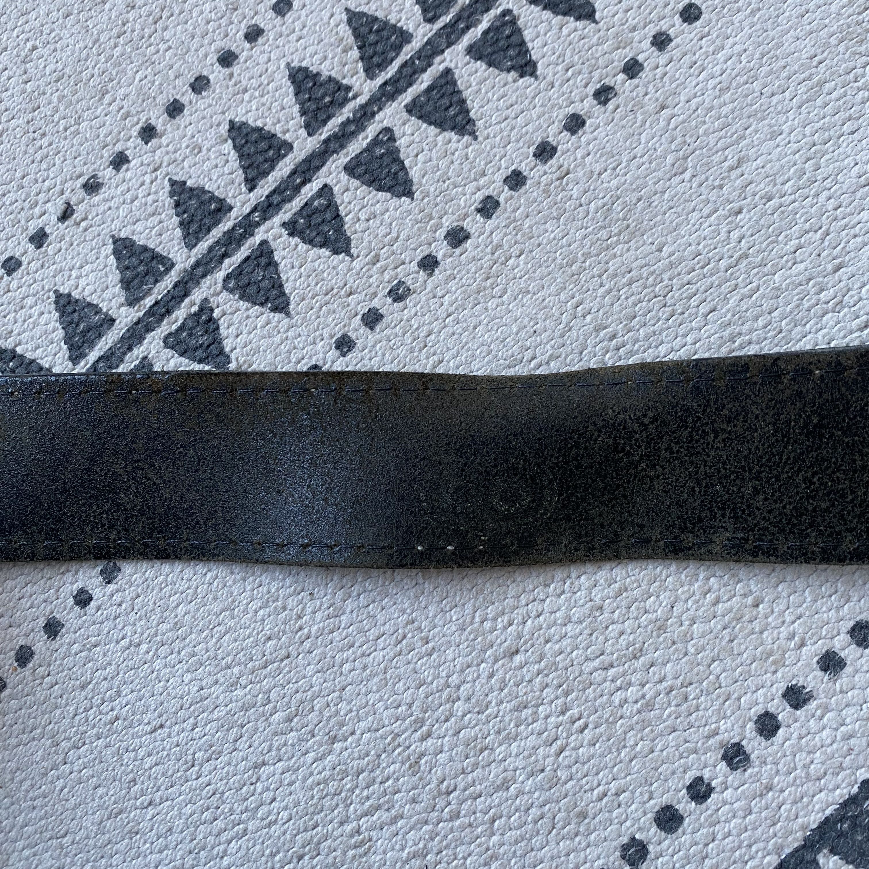 Cowboy Equipment VIntage Y2K Leather belt American Western Harley Davidson Size 30 - 6 Thumbnail