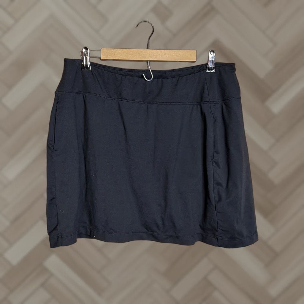 Vintage Title Nine Original Dream Skort XL Black Pull On Inner Shorts Mini 16" Size 40" / US 18 - 1 Thumbnail