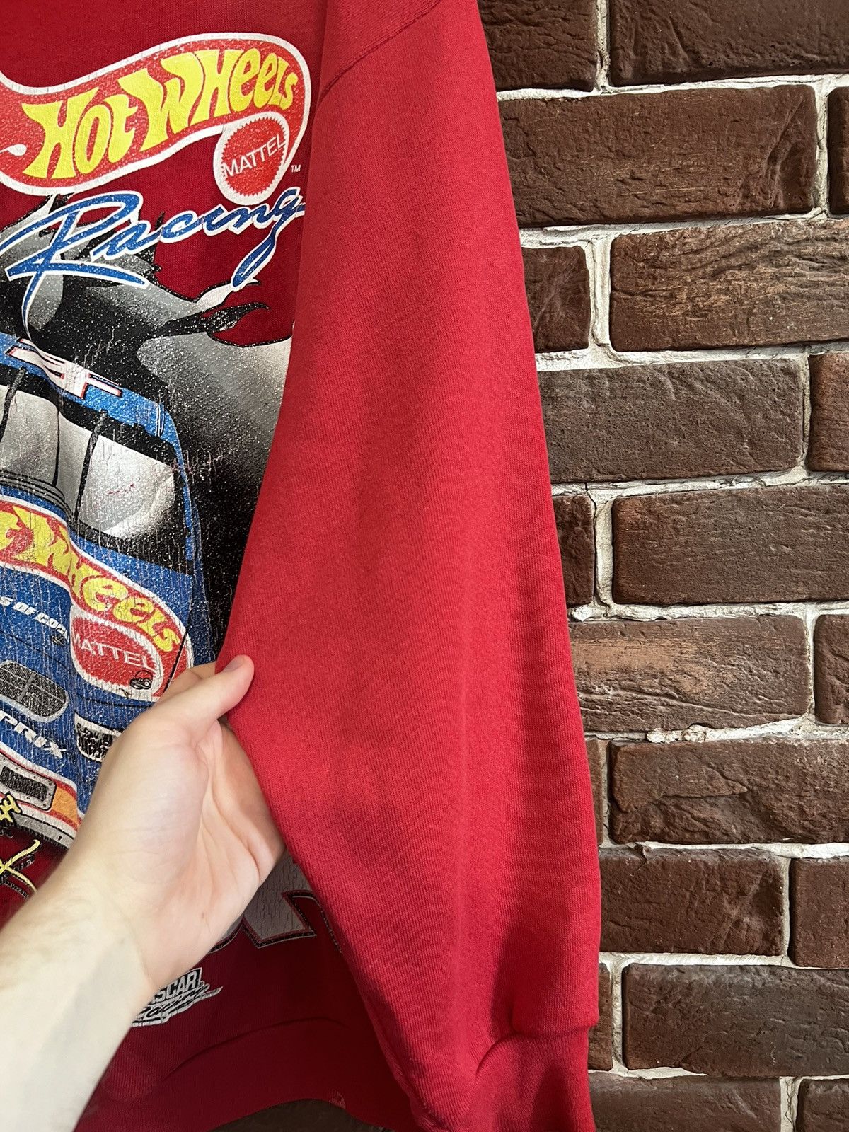 NASCAR 90s Vintage Hot Wheels Racing Nascar Sweatshirt Flame Red L Size US L / EU 52-54 / 3 - 5 Thumbnail