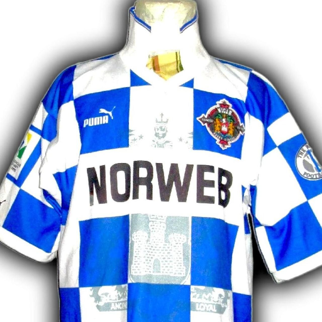 Puma Fc Wigan Warriors England 1995 1996 1997 Away shirt jersey Size US L / EU 52-54 / 3 - 1 Thumbnail