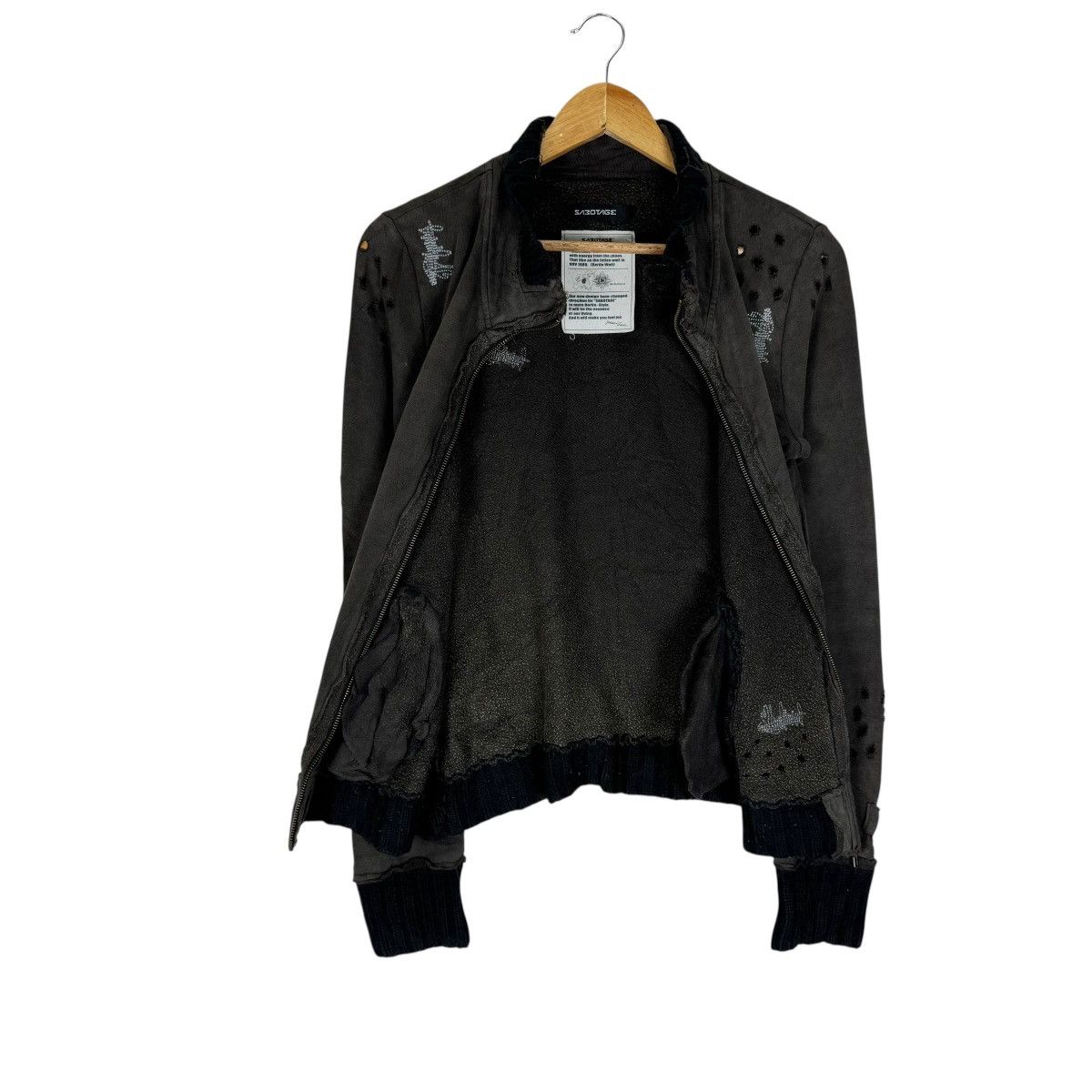 Japanese Brand 🌟SABOTAGE PAUL HARVEY SHOTGUN SWEATER LIKE NUMBER NINE Size US S / EU 44-46 / 1 - 9 Thumbnail