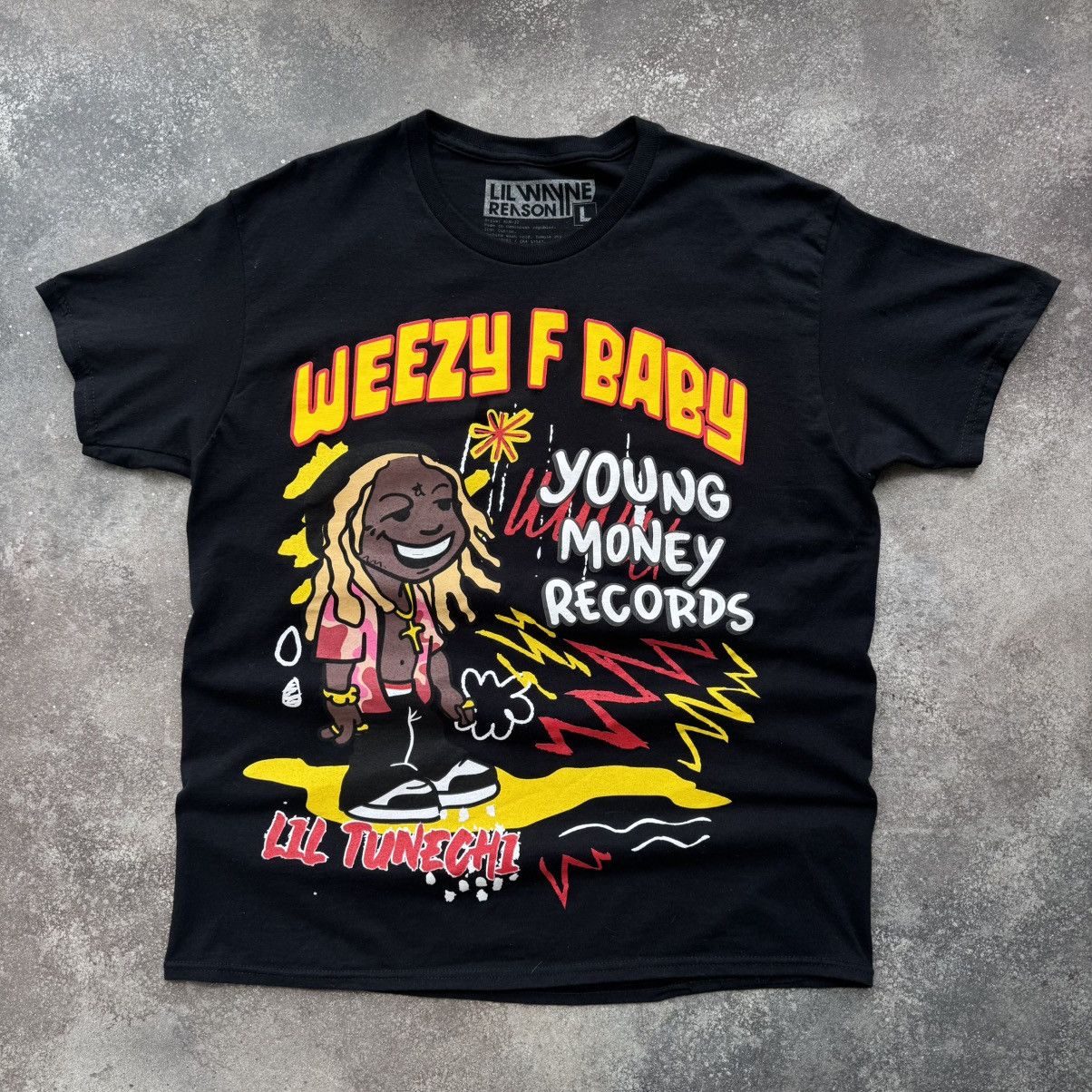 Lil Wayne × Rap Tees Lil Wayne Rap Hip Hop Y2K Real G Big Logo T-Shirt Size US L / EU 52-54 / 3 - 1 Thumbnail