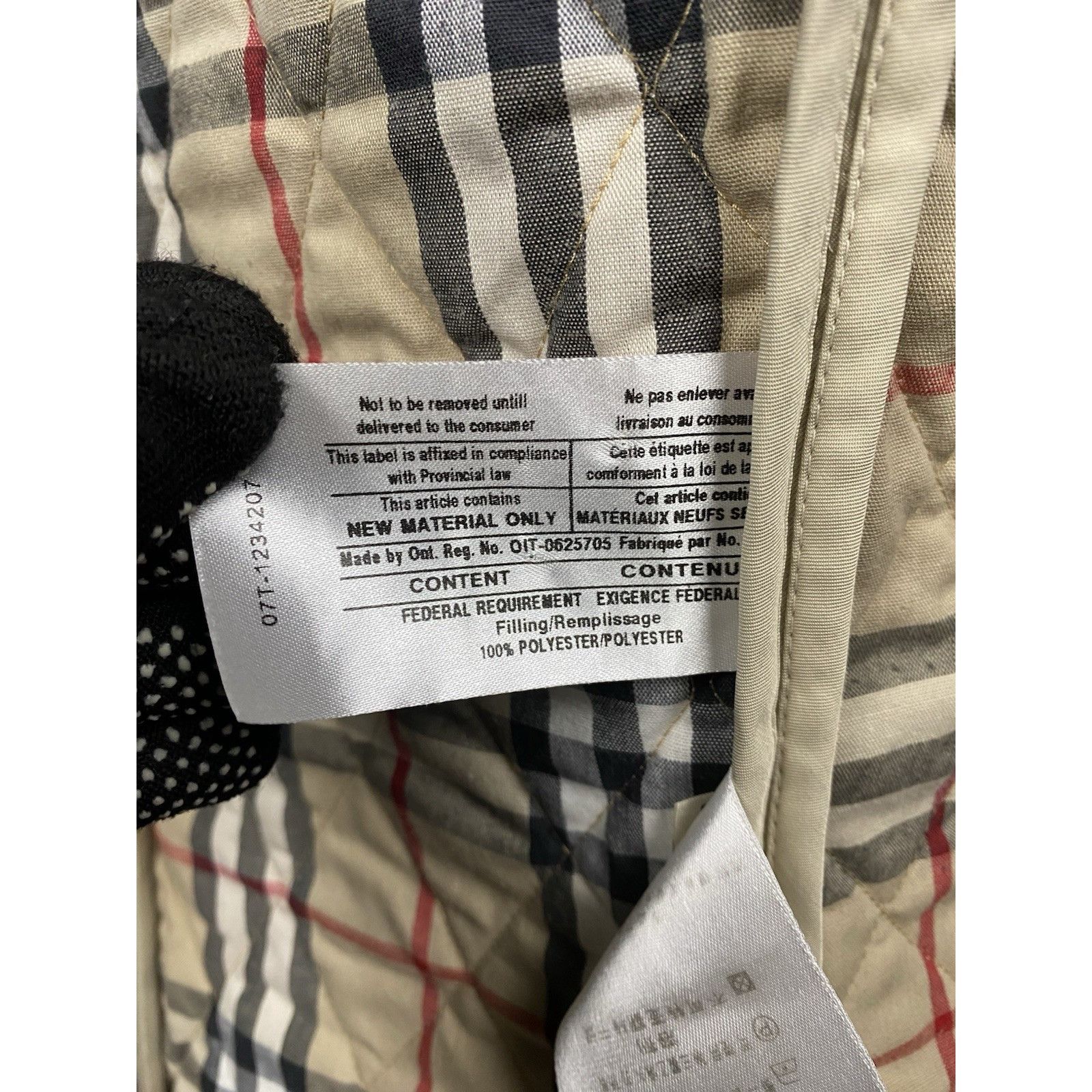Burberry Burberry Nova Check Lining Women's Beige Quilted Jacket Size Size S / US 4 / IT 40 - 13 Thumbnail