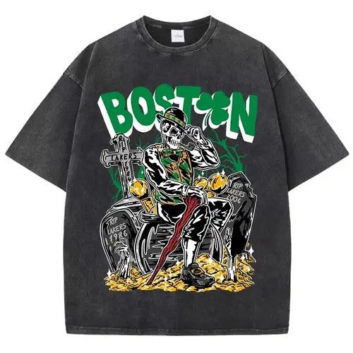 Japanese Brand × Vintage Boston Skeletons 100% Cotton Size US L / EU 52-54 / 3 - 3 Thumbnail