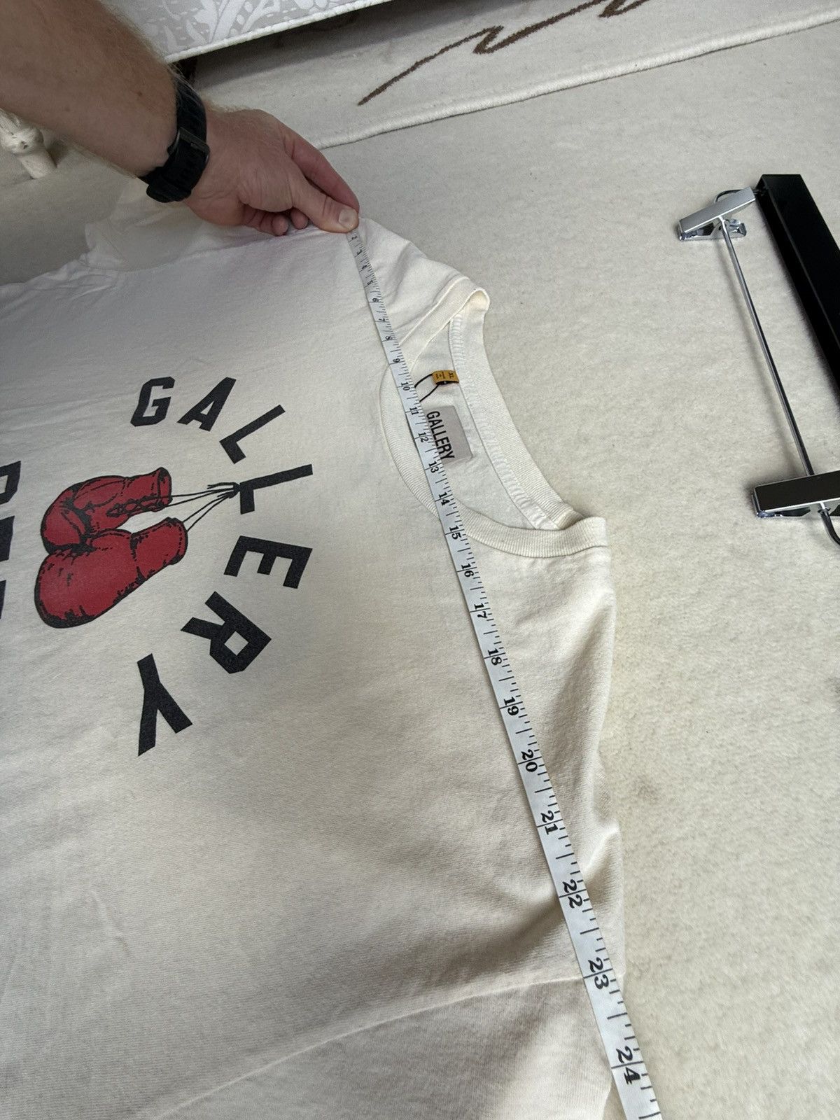 Gallery Dept. Gallery Dept boxing gloves off white t shirt XL Size US XL / EU 56 / 4 - 6 Thumbnail