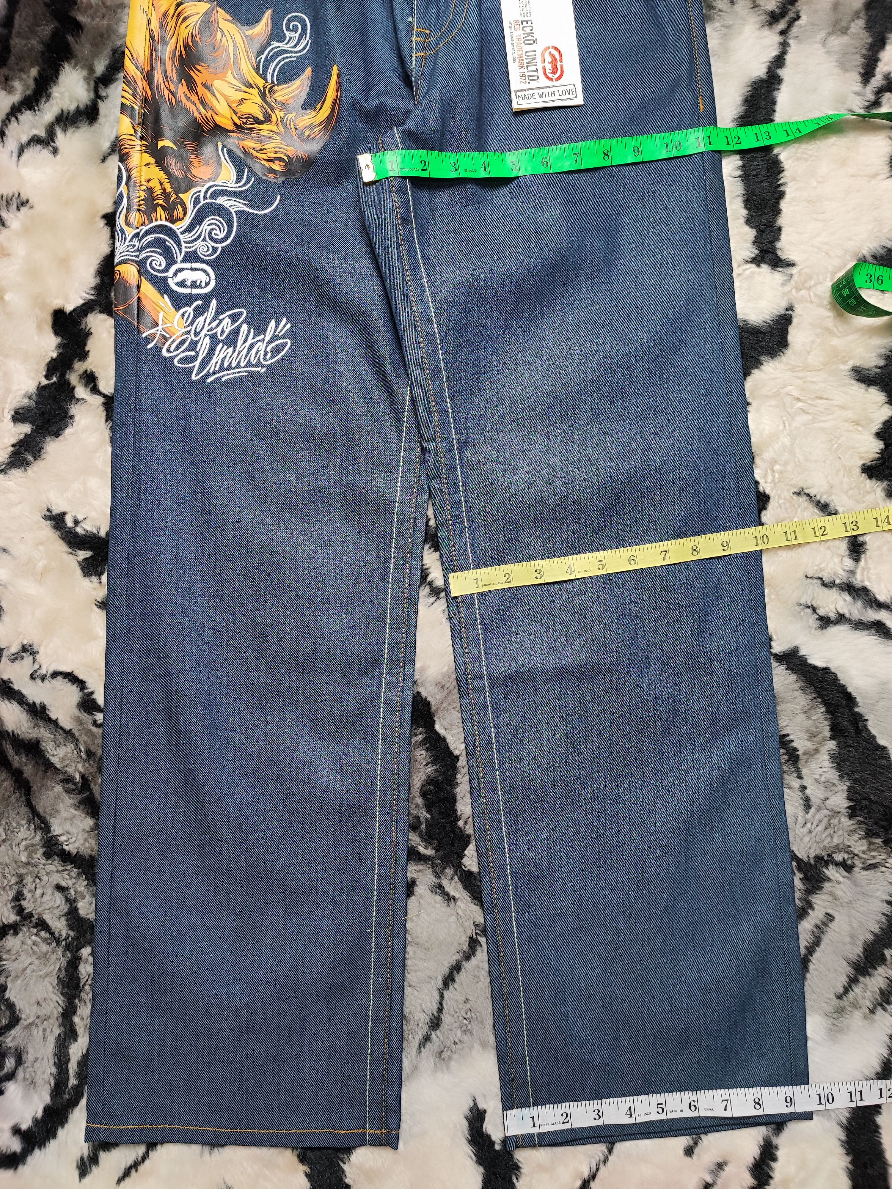 Ecko Unltd. Crazy Vintage Y2K Ecko UNLTD Baggy Jeans Skater Size US 30 / EU 46 - 6 Thumbnail