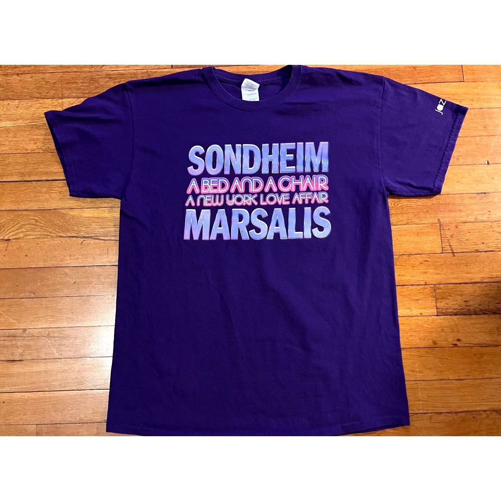 Gildan Stephen Sondheim Purple Shirt Large Mens Vintage Graphic Print Size US L / EU 52-54 / 3 - 2 Thumbnail