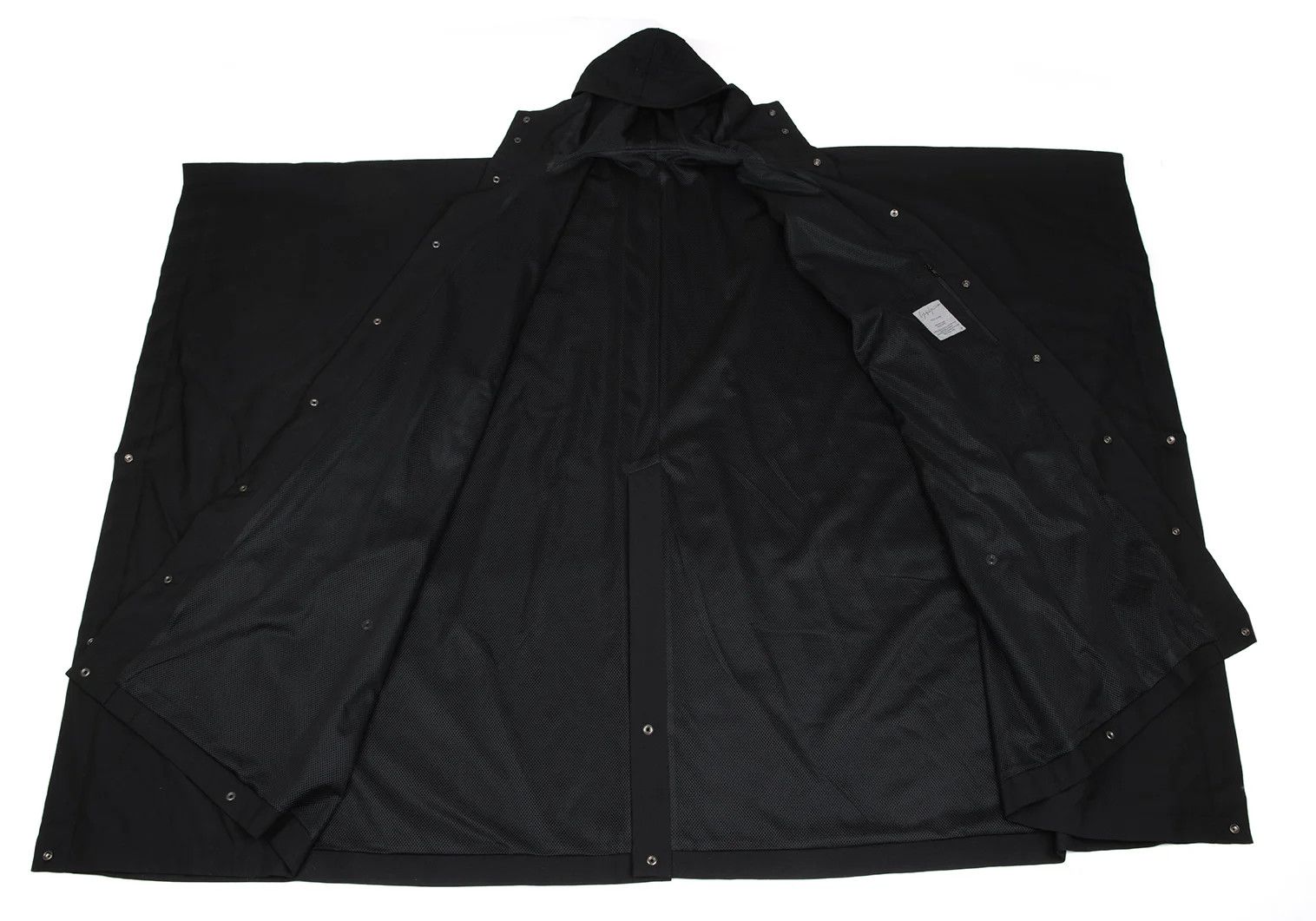 Yohji Yamamoto Yohji Yamamoto Mesh-Lined Wool Poncho Coat Size US L / EU 52-54 / 3 - 10 Thumbnail
