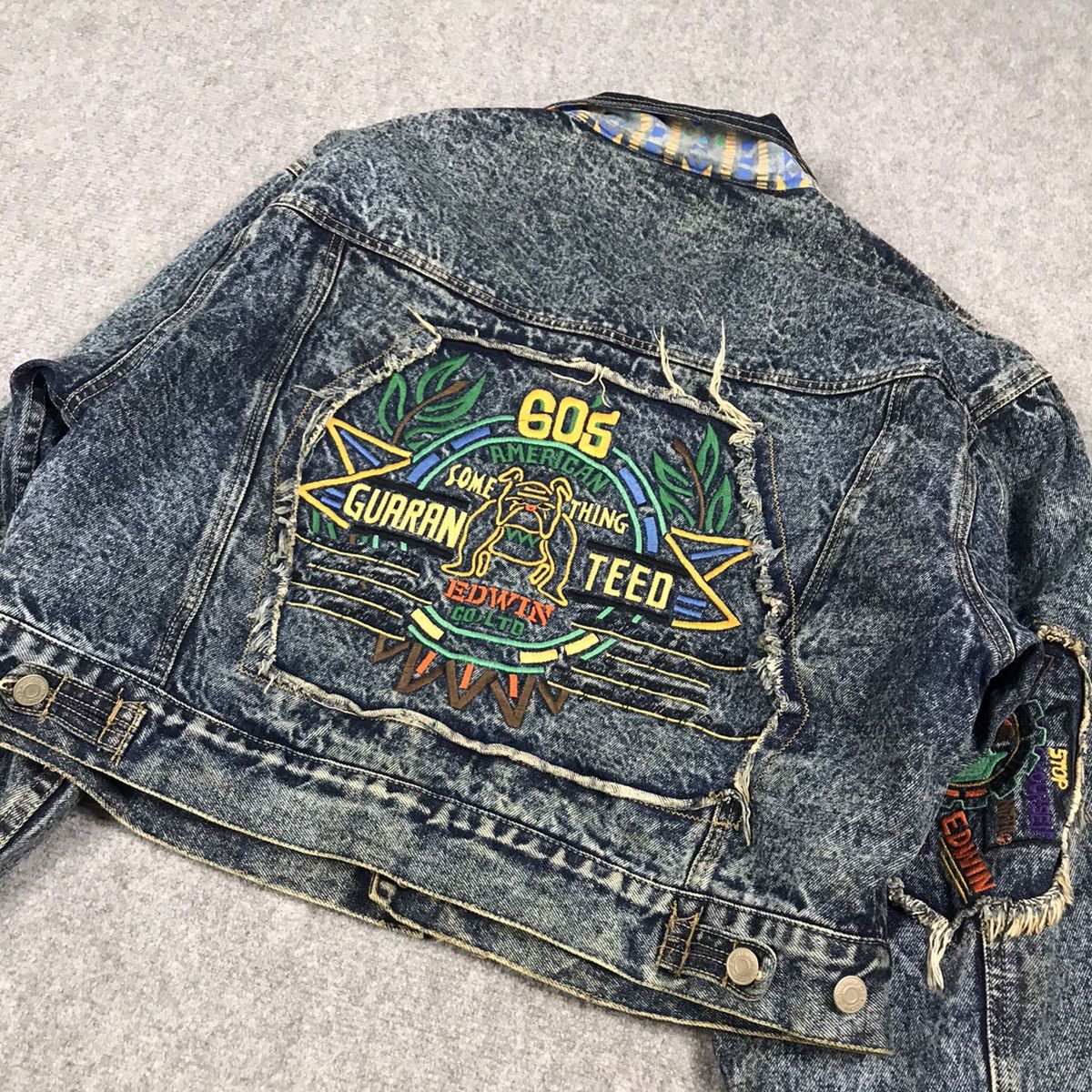 Vintage DENIM BUTTON JACKET EDWIN 1990 JACKET Size US M / EU 48-50 / 2 - 10 Thumbnail