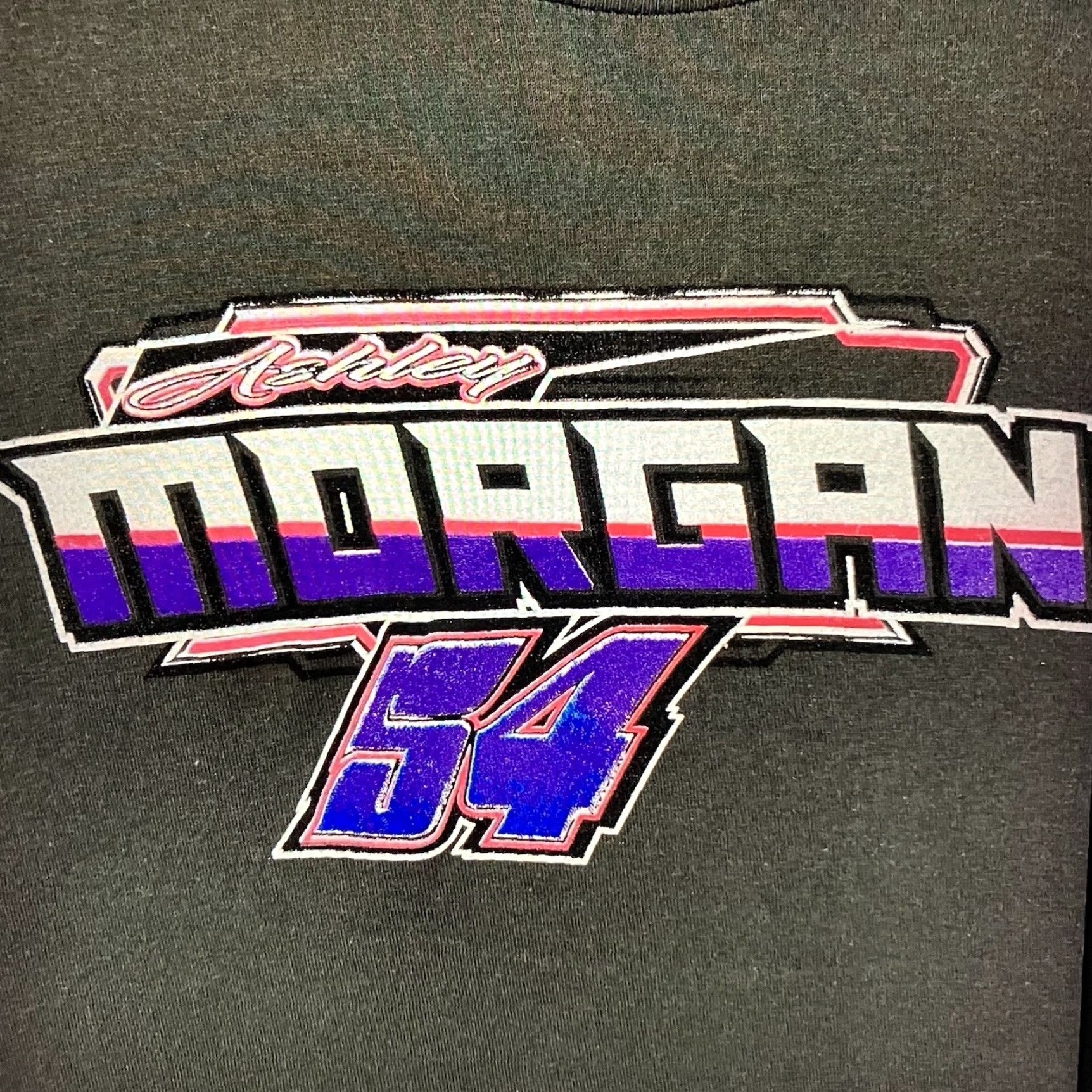 Tultex VINTAGE Ashley Massey Phipps Sprint Car T Shirt Mens Large Gray Retro Graphic 90s Car Fans Size US L / EU 52-54 / 3 - 4 Thumbnail