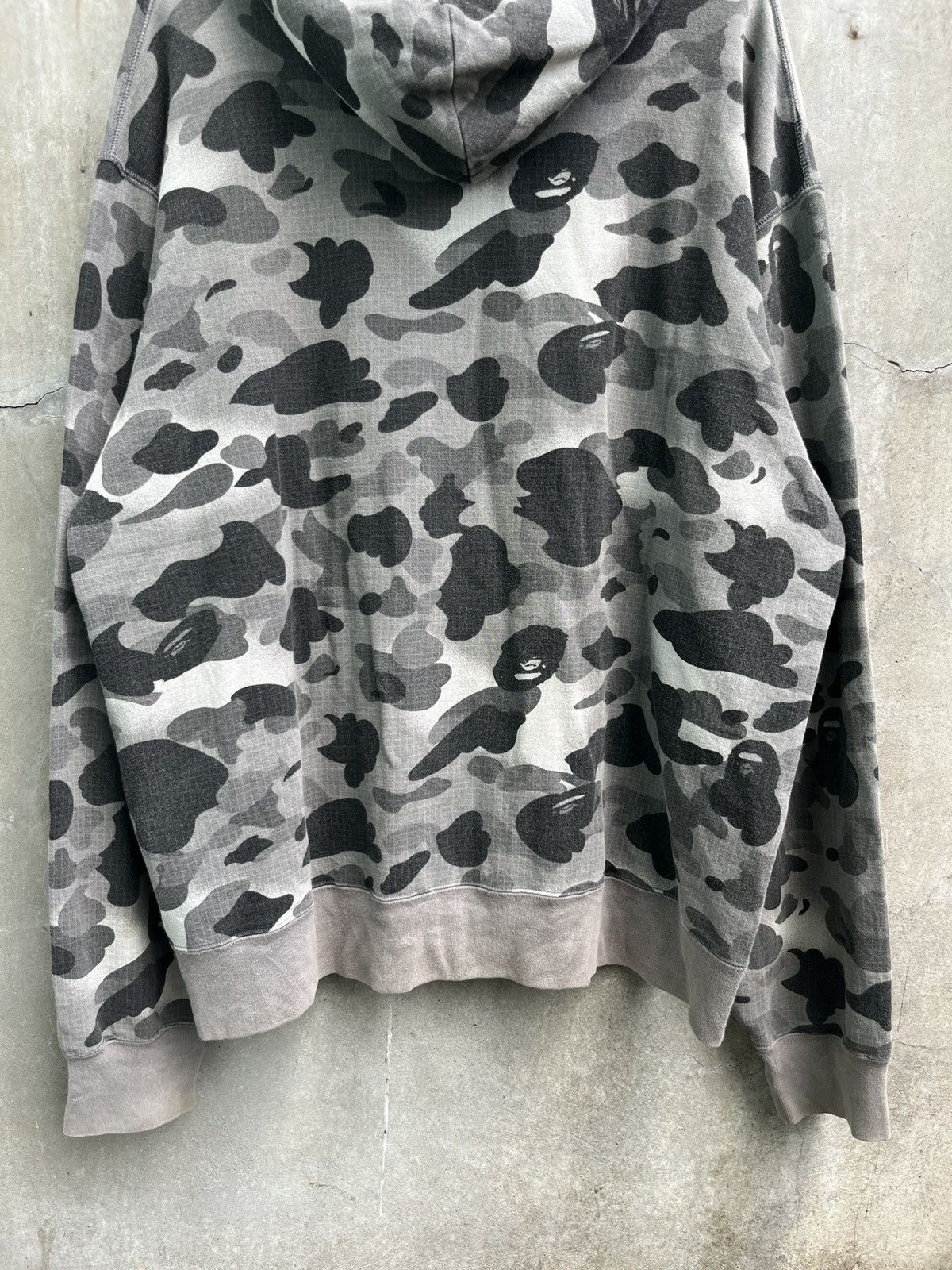 Bape Grid Camo Pull Over Hoodie Size US XXL / EU 58 / 5 - 9 Thumbnail