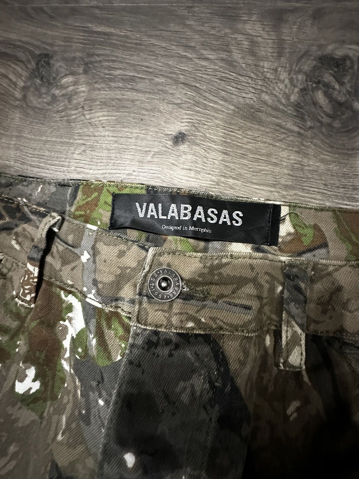 Valabasas Valabasas Woodland Camo Cargo Stacked Jeans Size US 30 / EU 46 - 5 Thumbnail