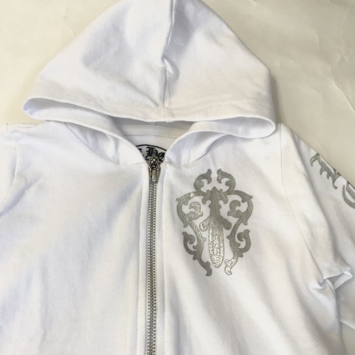 Chrome Hearts Chrome Hearts Toddler Zip Up Hoodie With silver Cross Ball Size US XXS / EU 40 - 4 Thumbnail