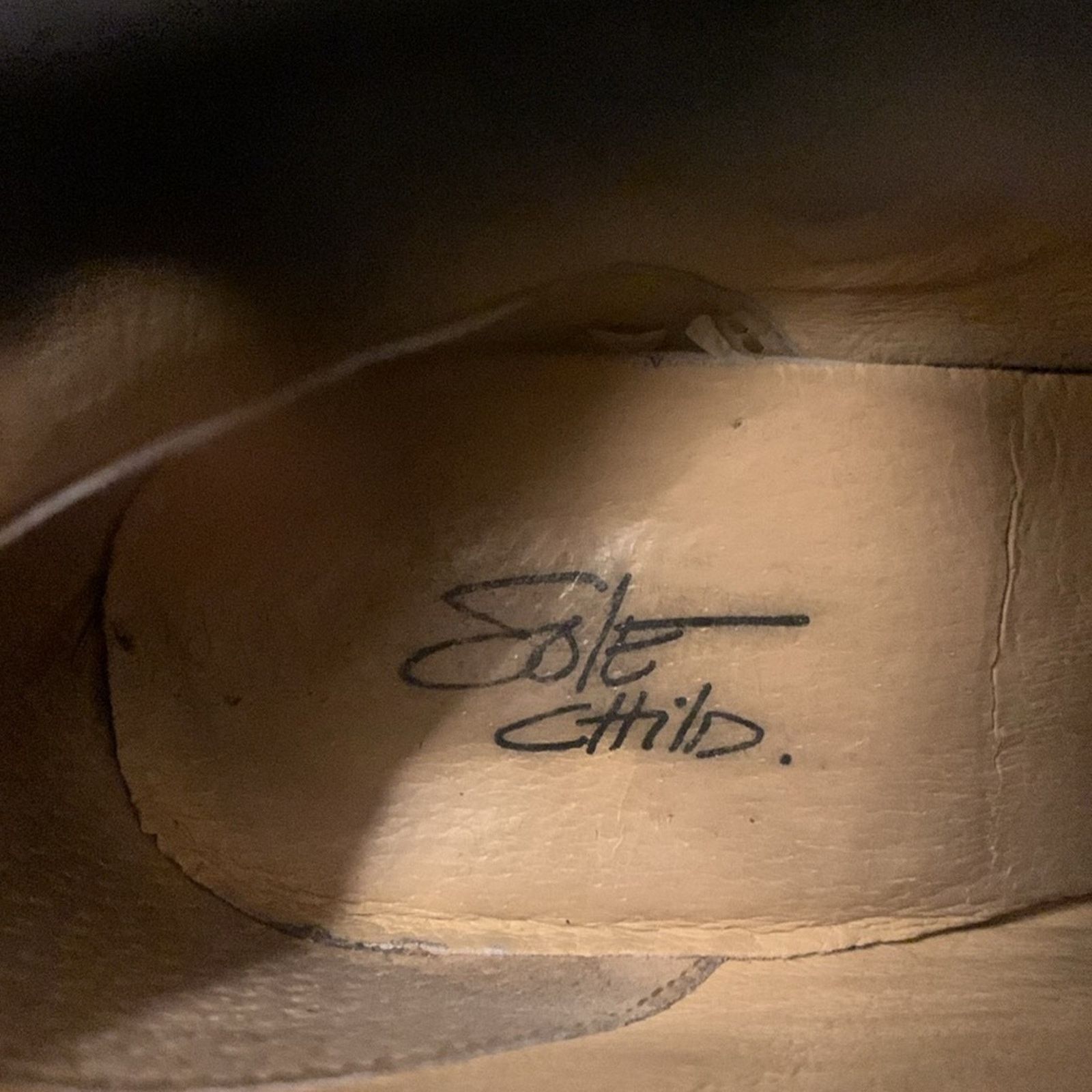 Vintage Sole Child black all leather ankle booties moto,silver studs Size US 7.5 / IT 37.5 - 11 Thumbnail