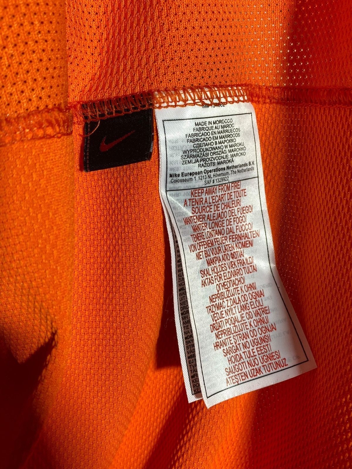 Vintage 00s Netherlands 2006 Nike Home Jersey KNVB Van Basten Era Size US L / EU 52-54 / 3 - 14 Thumbnail