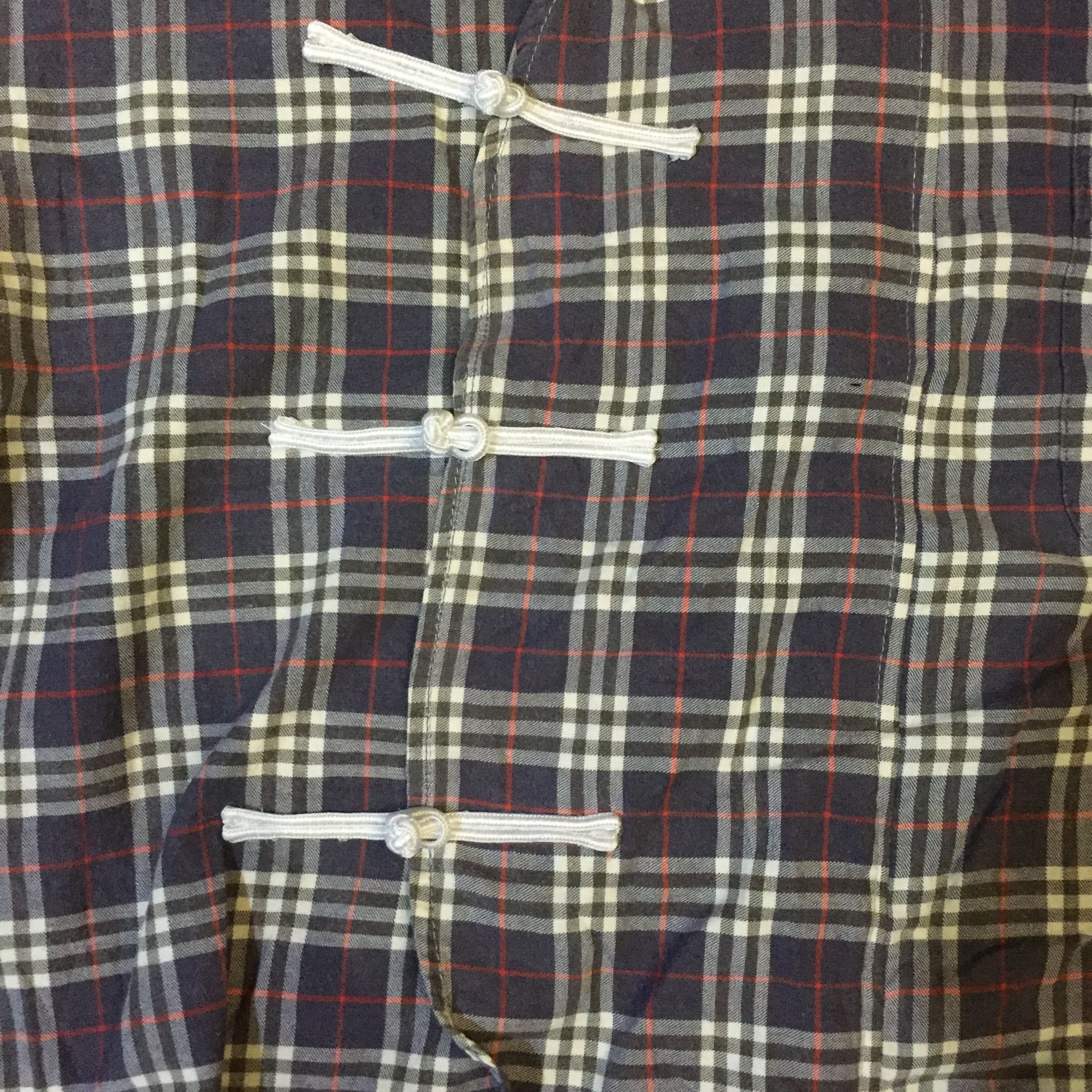 Handmade Visby Chinese Cheongsam Boxy Shirt Flannel Reworked Size M / US 6-8 / IT 42-44 - 2 Thumbnail