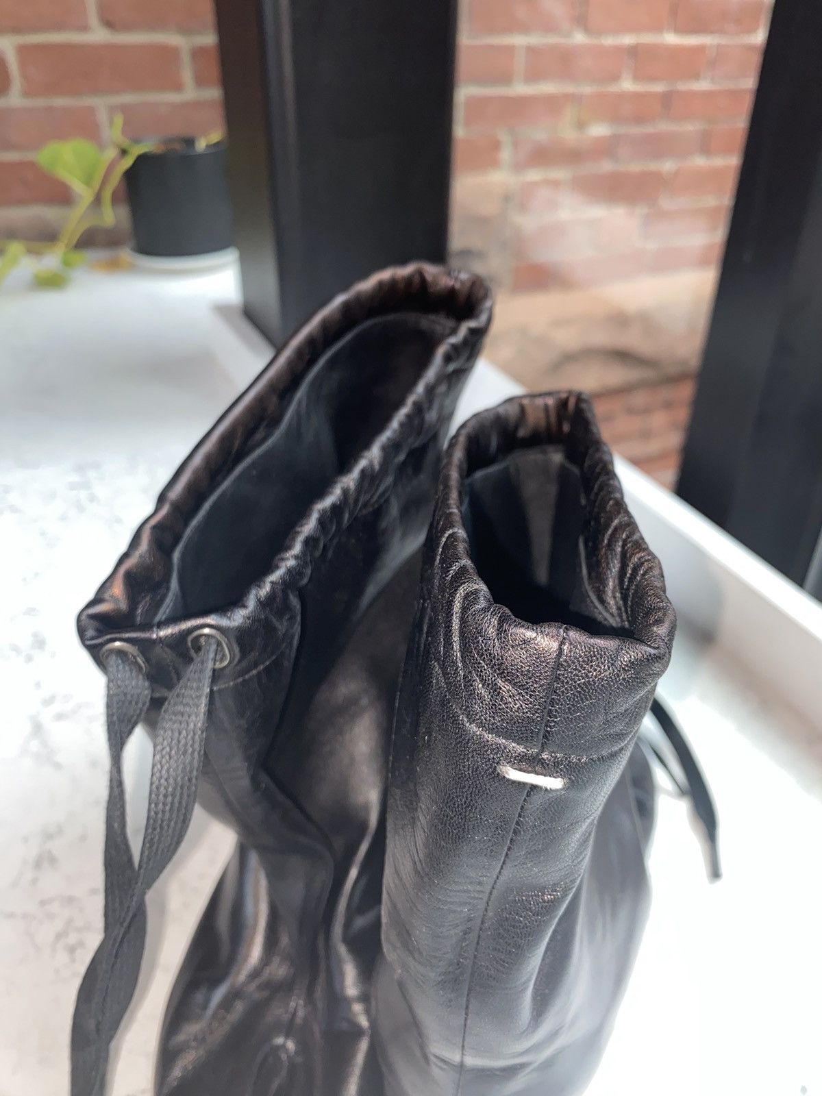 Maison Margiela F/w 17’ Drawstring Tabi Heel Boots Size US 6 / IT 36 - 7 Thumbnail