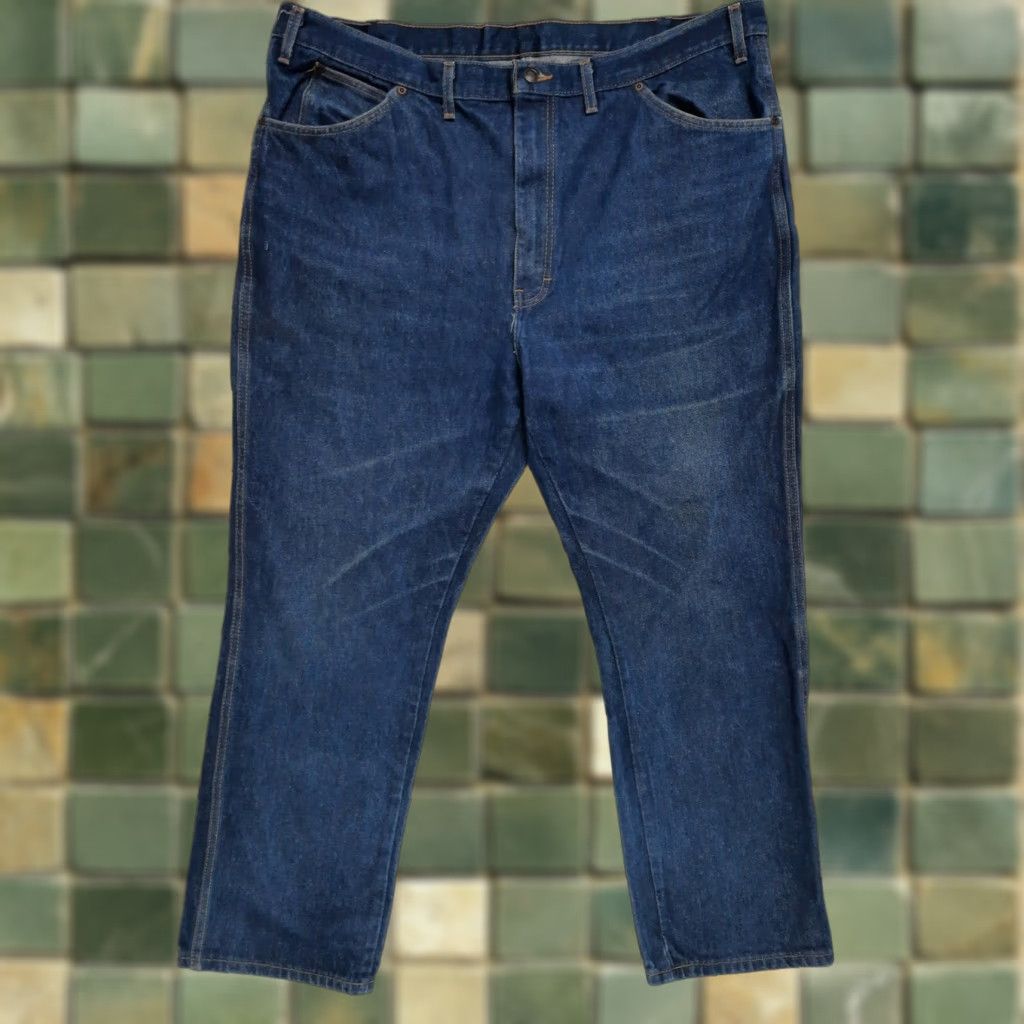 Dickies Dickies Jeans Cotton Blue Denim Jeans Men 44x32 Regular Fit Straight Leg Dark Wash May 42x32 Inseam 32 Accessories Pockets Yahoo Size US 42 / EU 58 - 1 Thumbnail