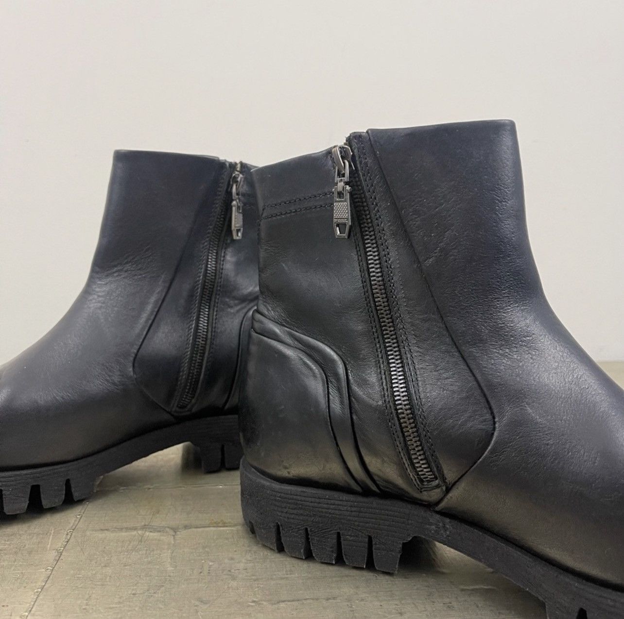 Diesel Diesel Kross Line Sherlok Leather Moto Chelsea Boots Size US 12.5 / EU 45-46 - 3 Thumbnail