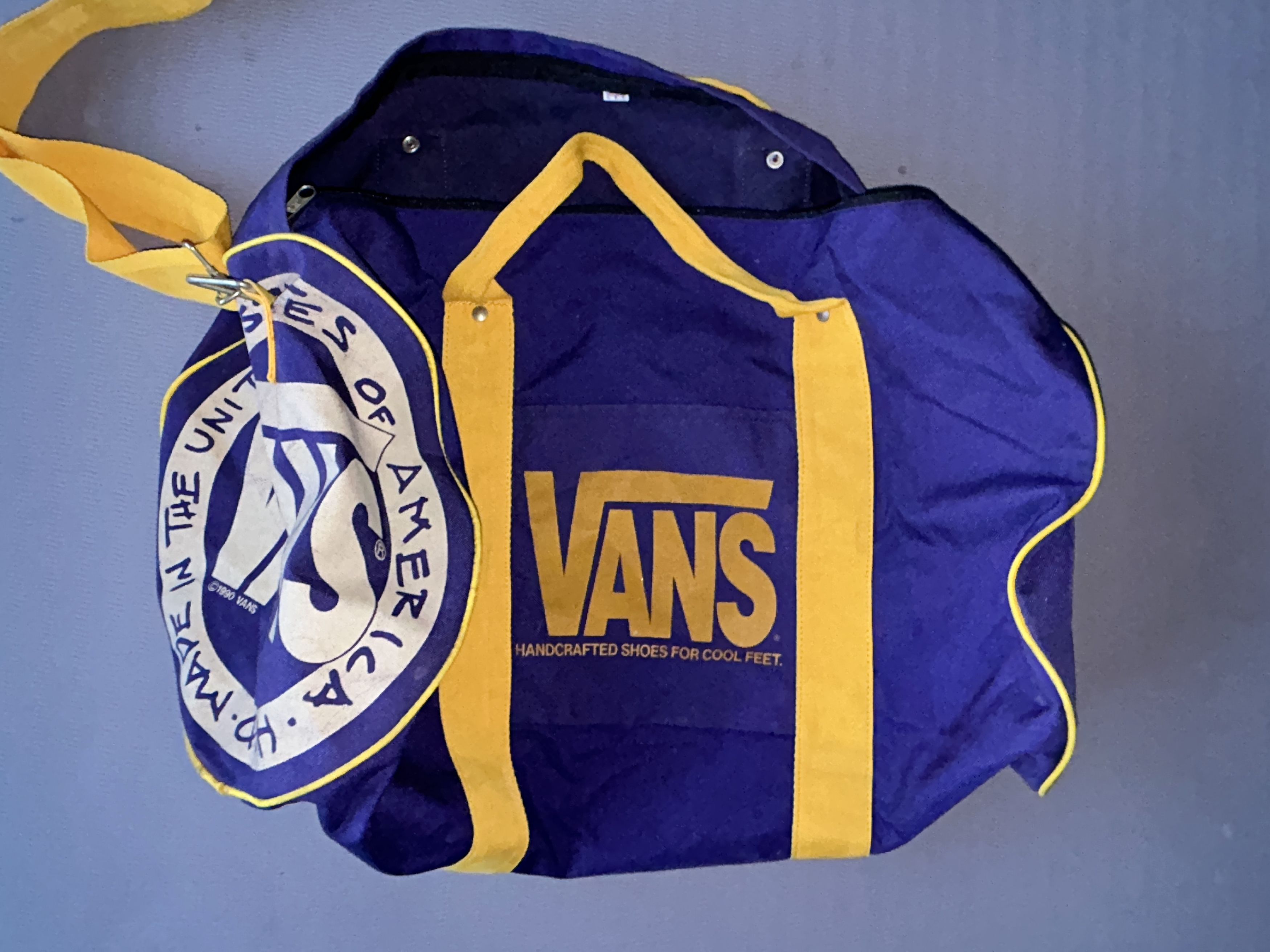 Vans Vans Duffle Bag 1990 Purple and Yellow Rare Colourway Size ONE SIZE - 8 Thumbnail
