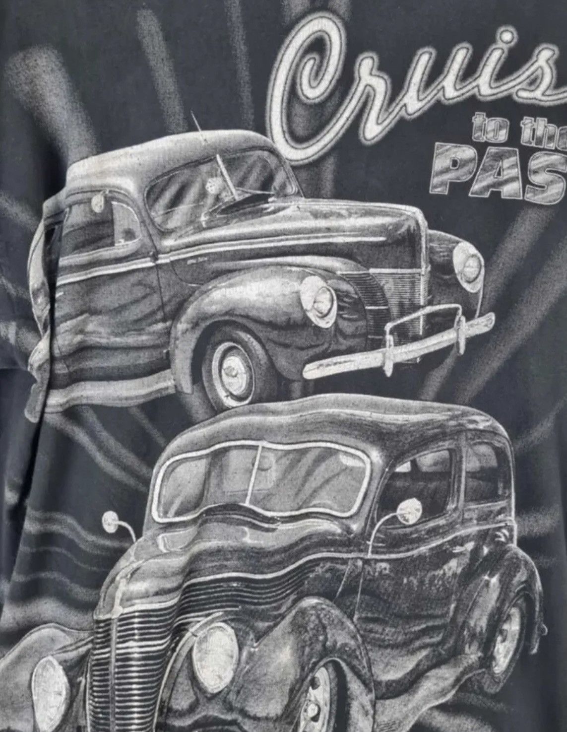 Vintage Intage cruise past vintage tshirt classic cars 90s single Size US XXL / EU 58 / 5 - 4 Thumbnail